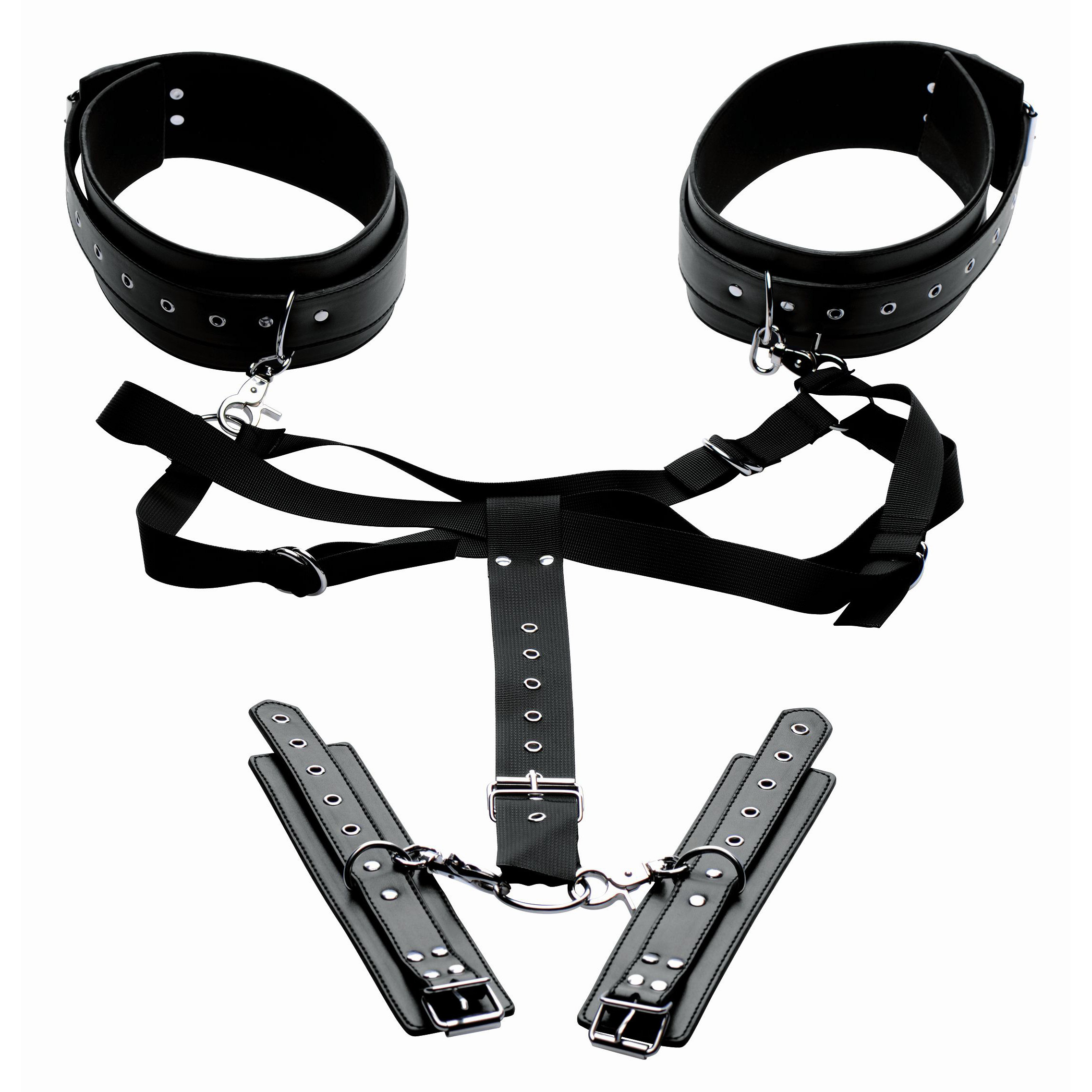 Acquire Easy Access Thigh Harness with Wrist Cuffs - Image 3