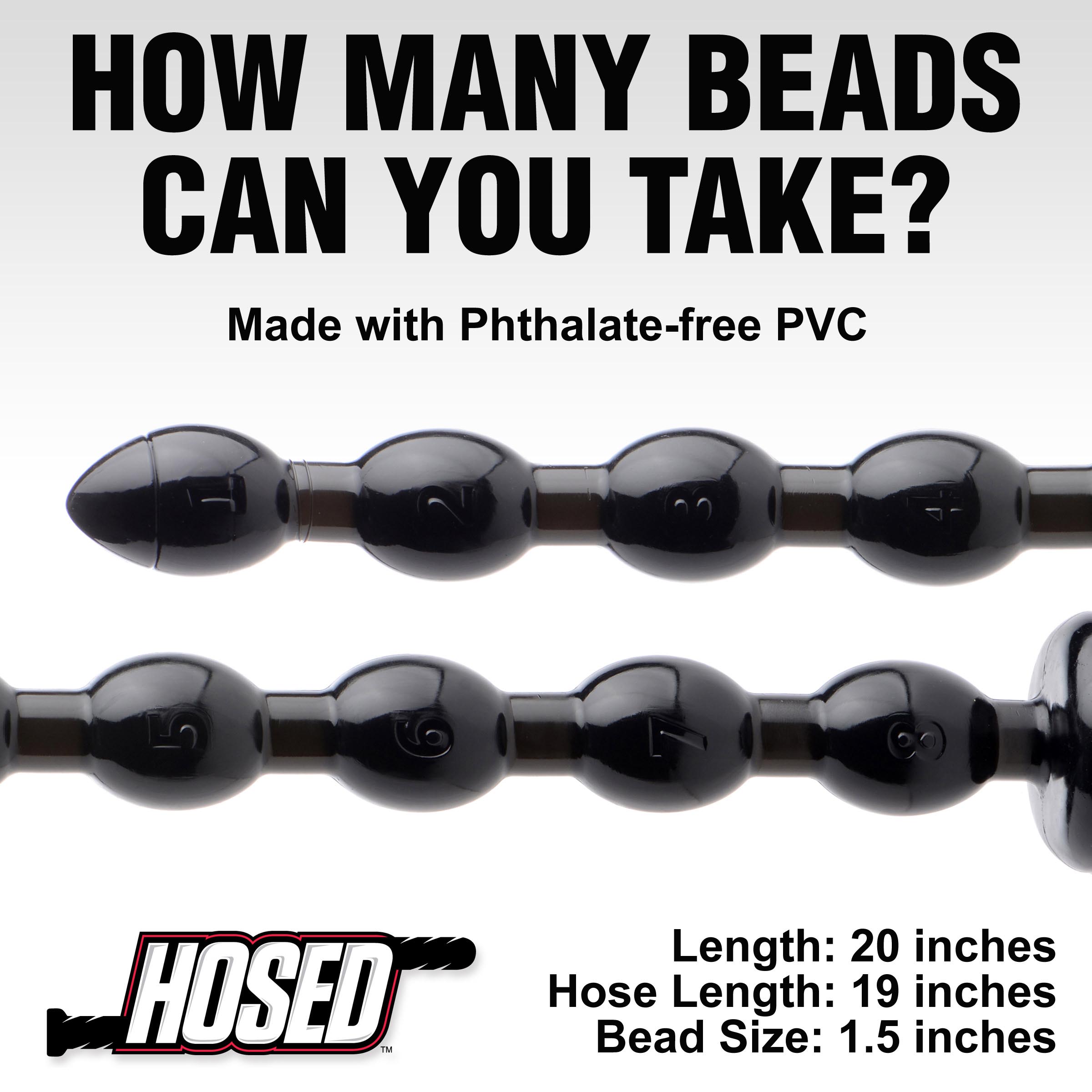 Hosed 19 Inch Beaded Anal Snake - Image 4