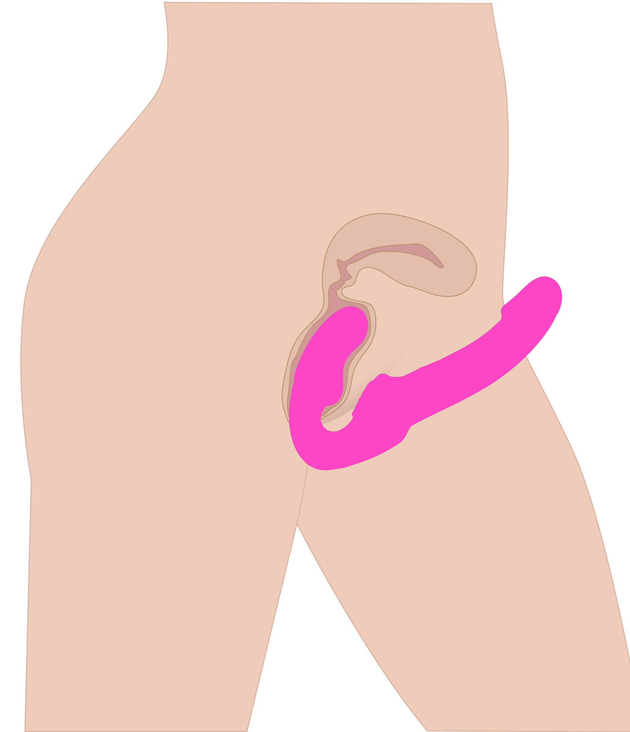 Evoke Rechargeable Vibrating Silicone Strapless Strap On - Pink - Image 6