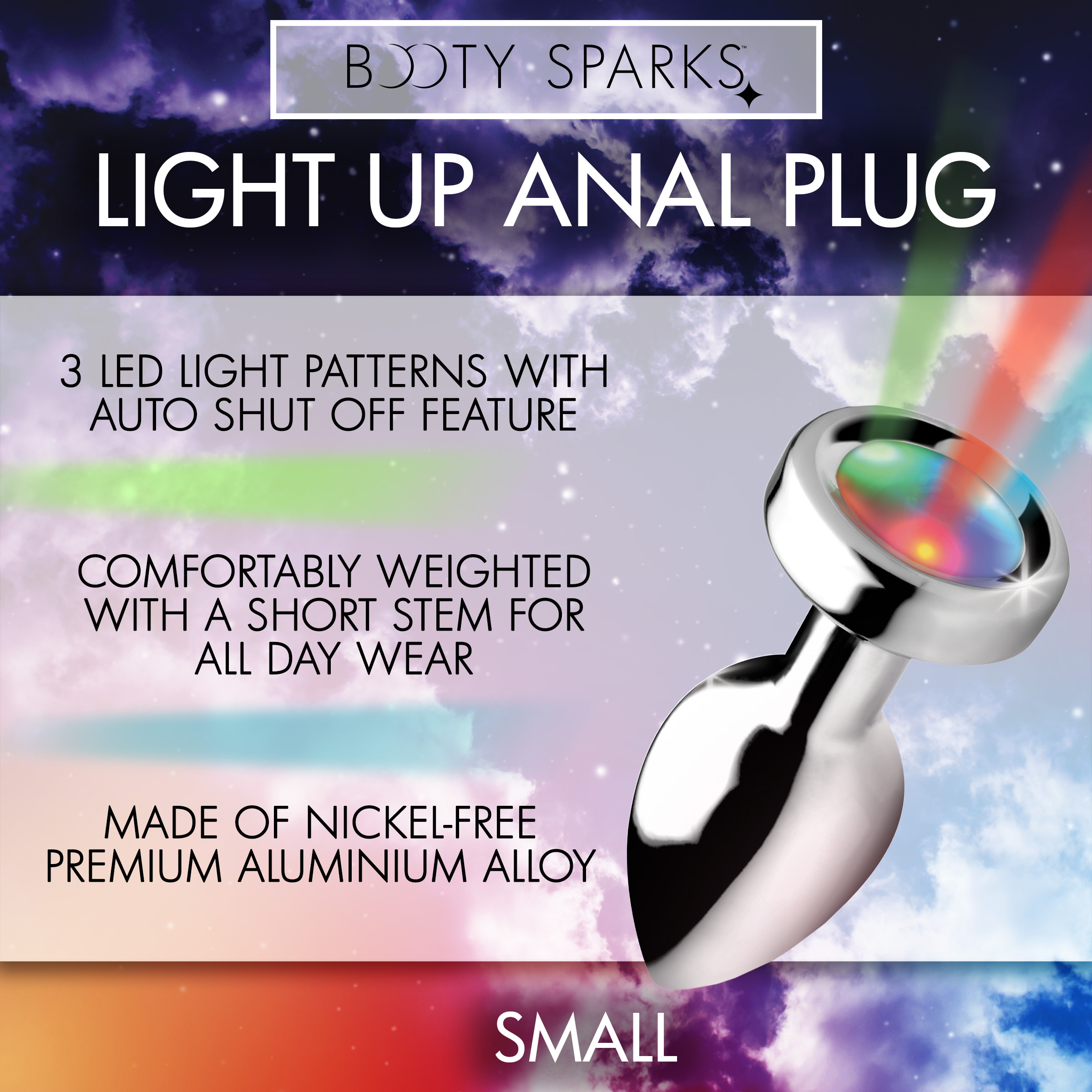 Light Up Anal Plug - Small - Image 2