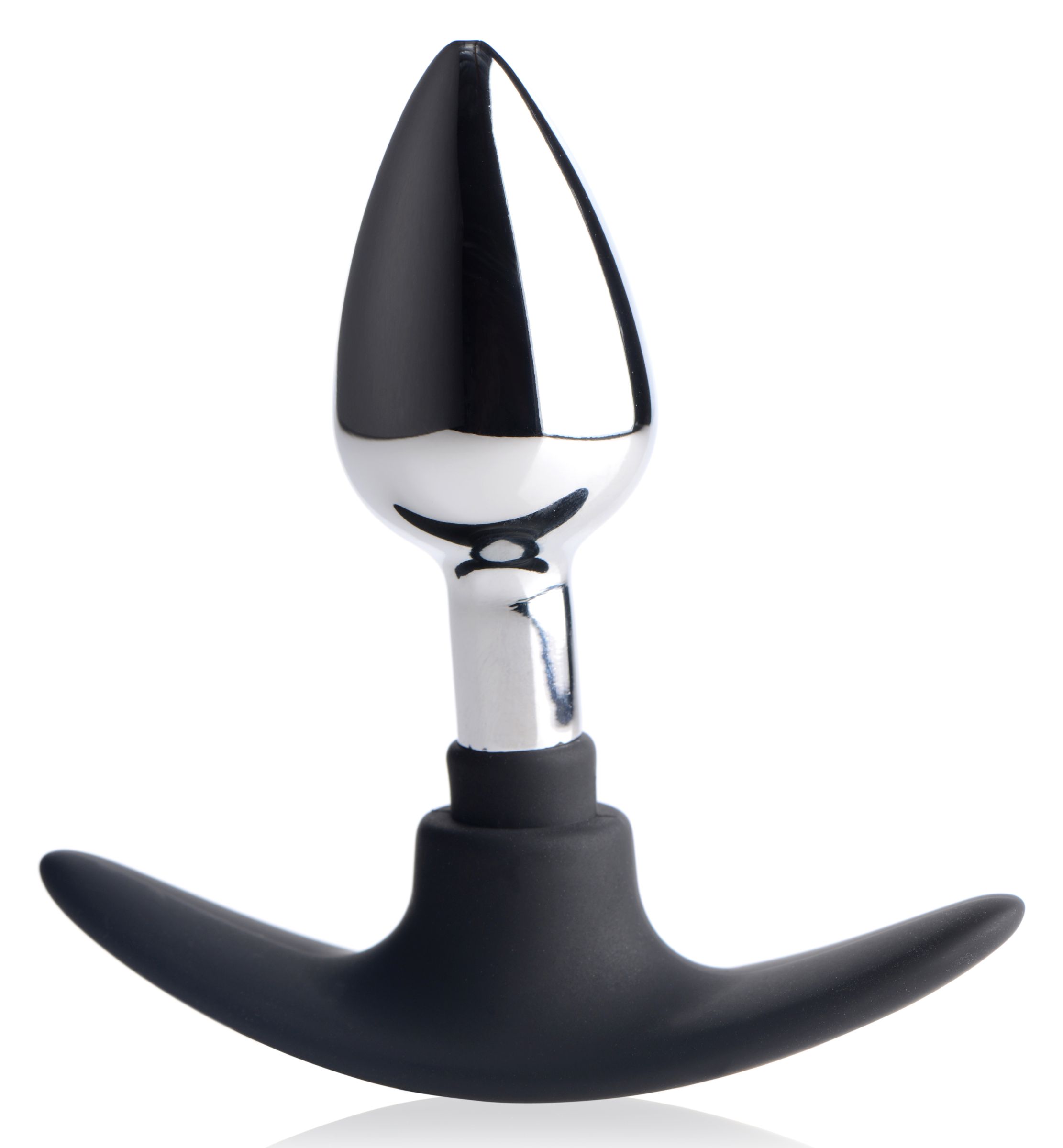 Dark Invader Metal and Silicone Anal Plug - Small - Image 6
