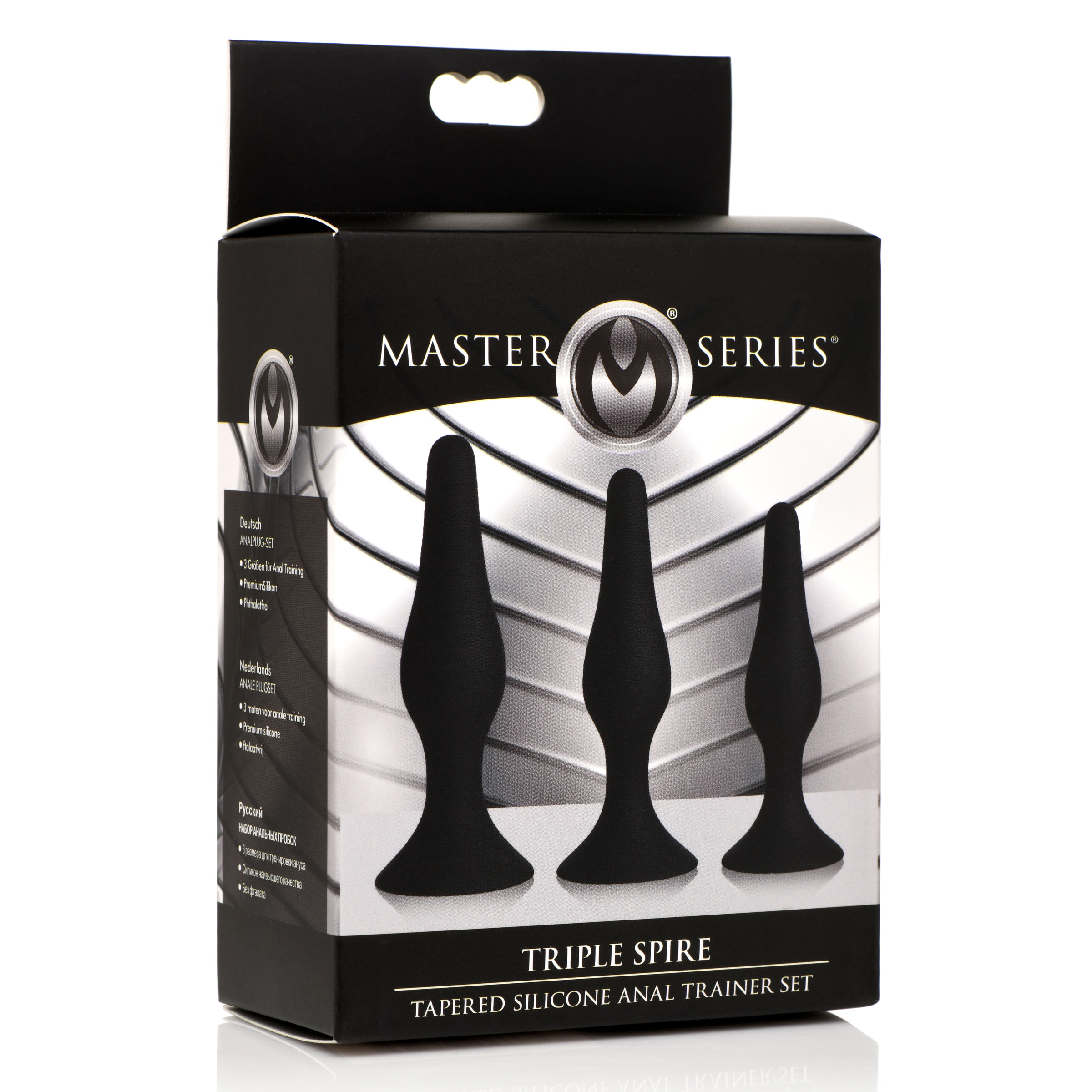 Triple Spire Tapered Silicone Anal Trainer Set - Image 4