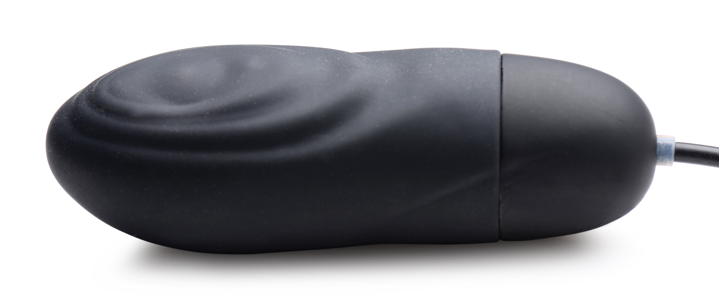 7X Pulsing Rechargeable Silicone Vibrator - Black - Image 4