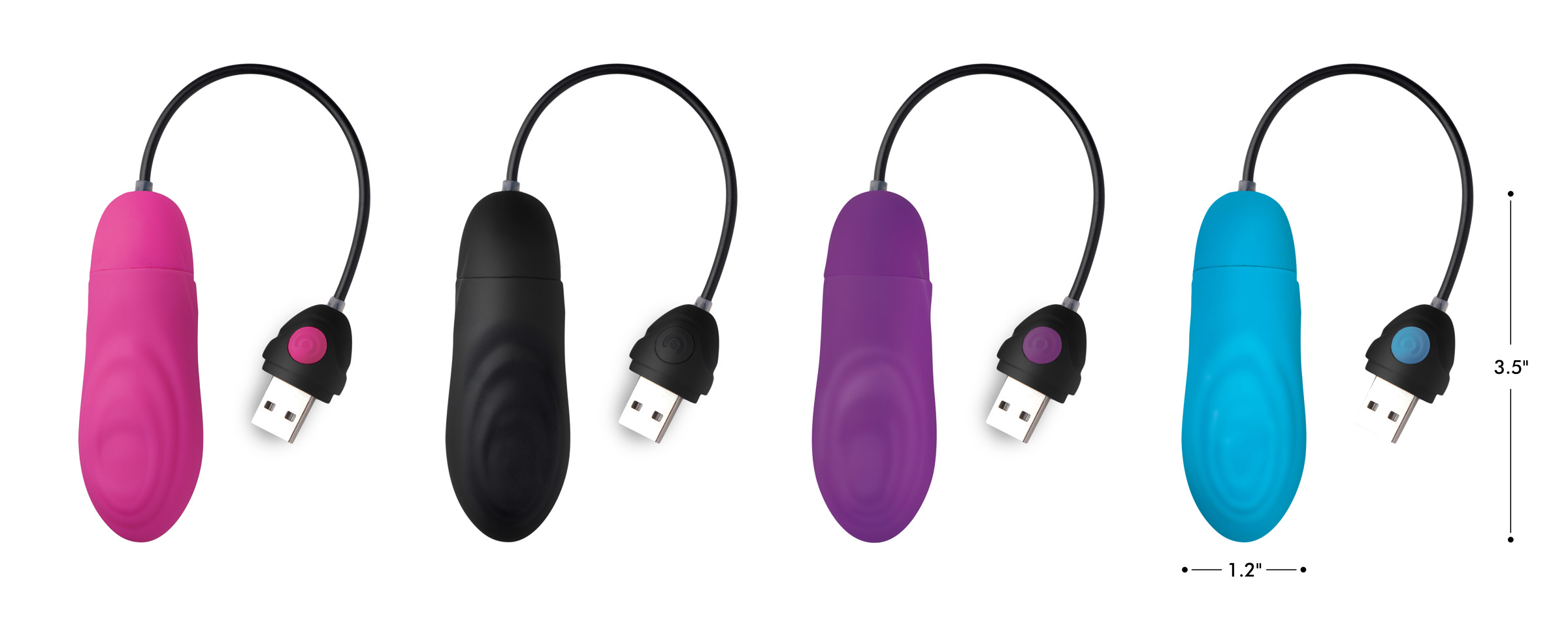 7X Pulsing Rechargeable Silicone Vibrator - Black - Image 5