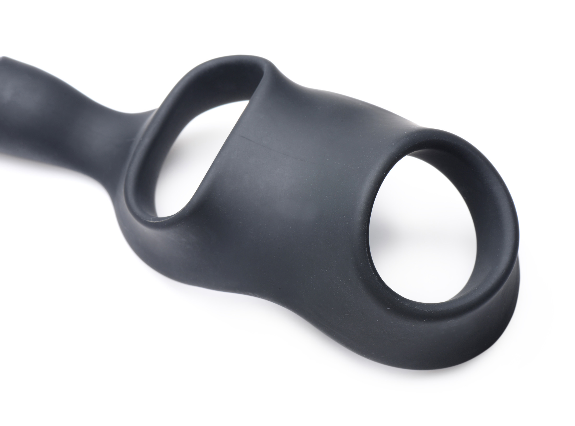 10X P-Bomb Silicone Cock and Ball Ring with Vibrating Anal Plug - Image 6