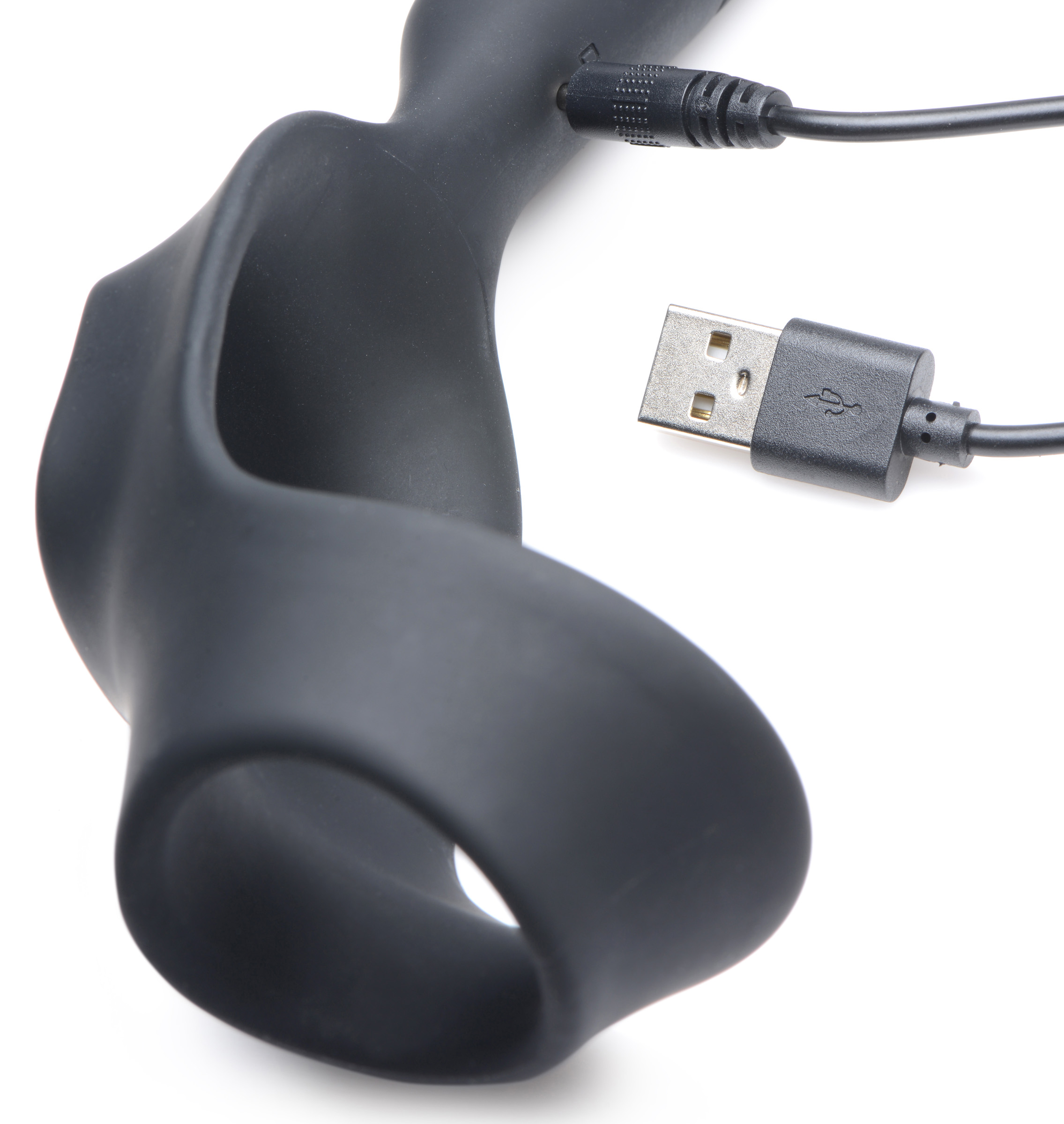10X P-Bomb Silicone Cock and Ball Ring with Vibrating Anal Plug - Image 8