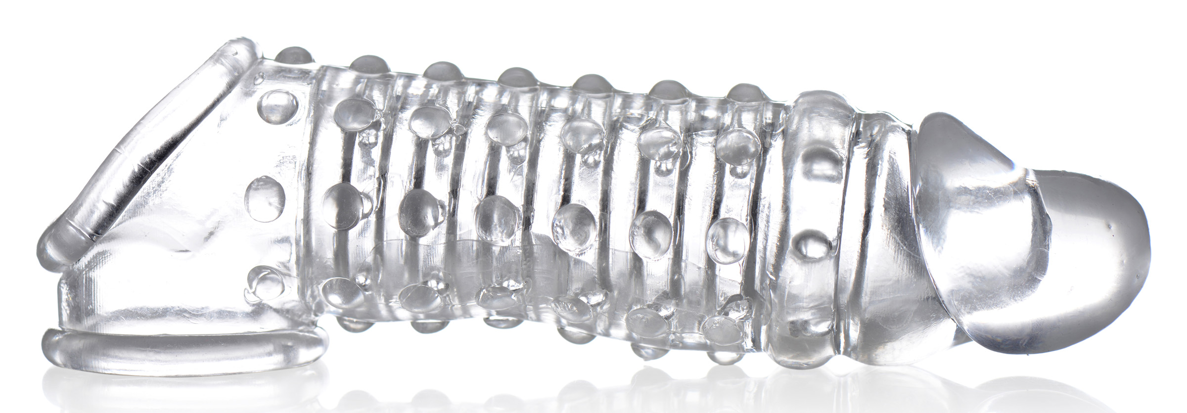 1.5 Inch Penis Enhancer Sleeve - Clear - Image 3