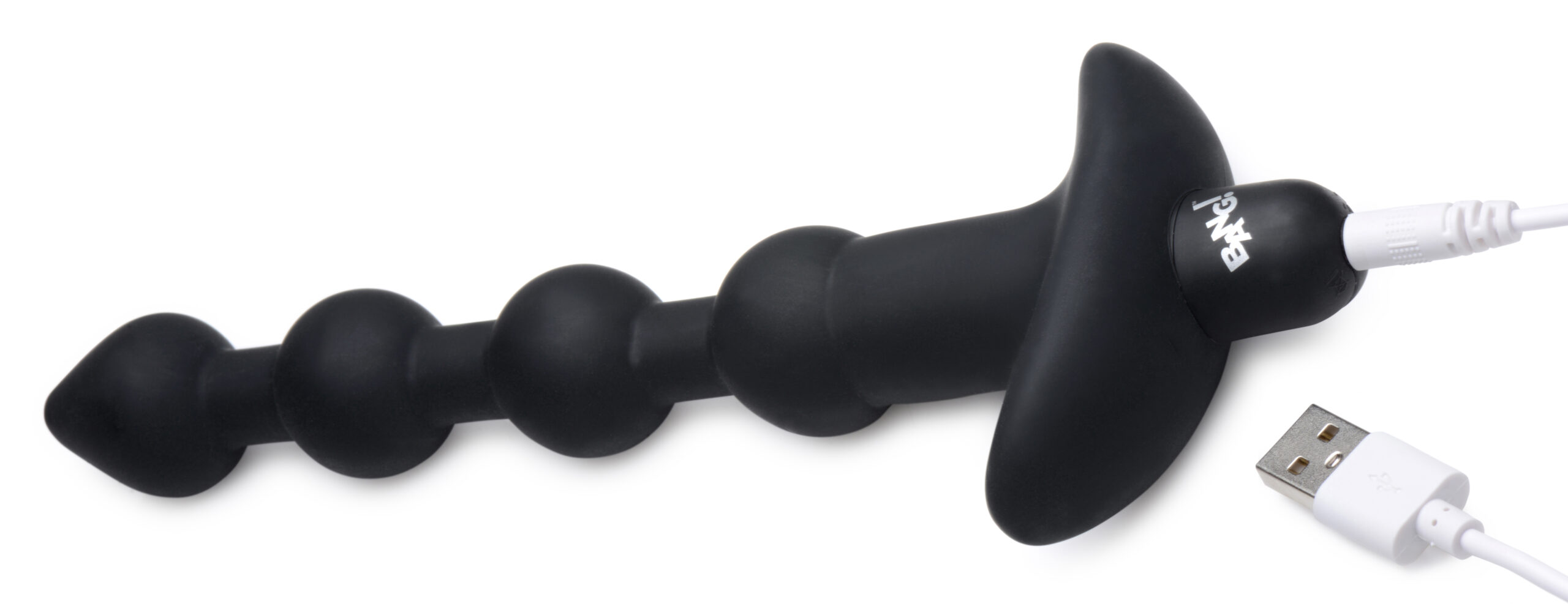Remote Control Vibrating Silicone Anal Beads - Black - Image 6