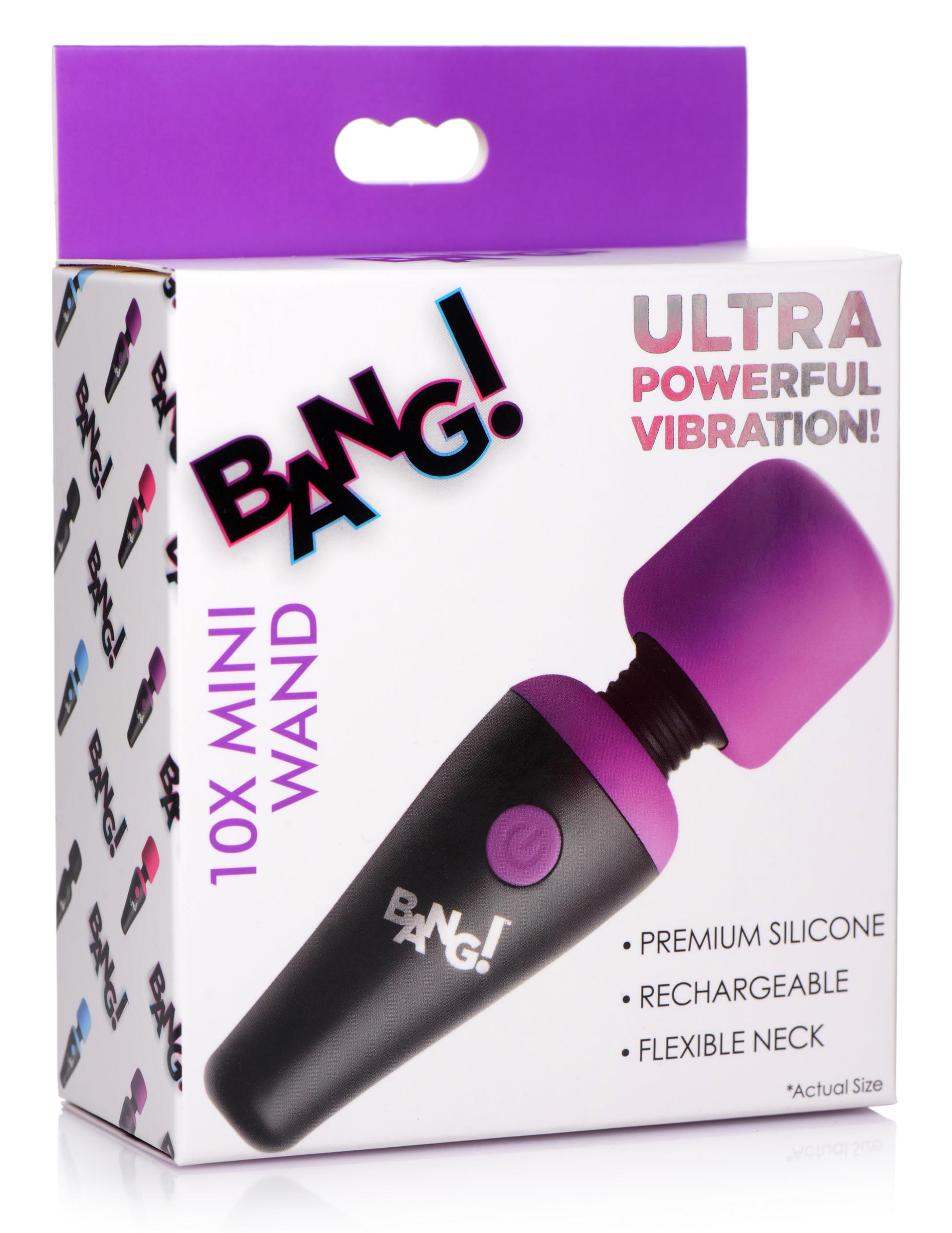 10X Ultra Powerful Silicone Mini Wand - Purple - Image 8