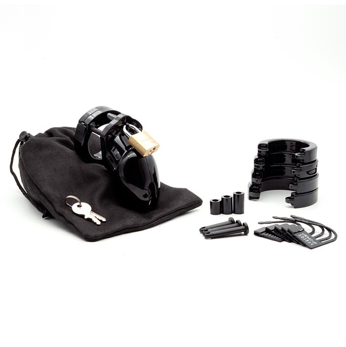 CB6000S Black Chastity Cage Kit - Image 5