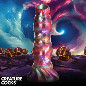 Larva Silicone Ovipositor Dildo with Eggs - Creature Cocks