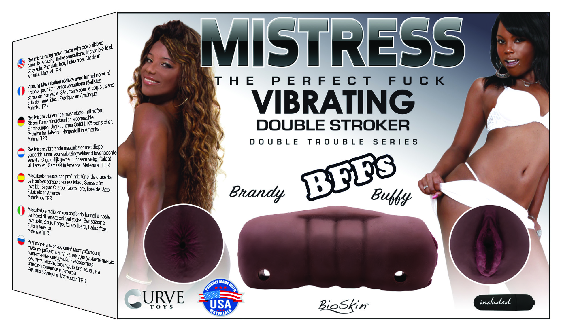 Mistress Brandy and Buffy Vibrating Double Stroker - Image 5