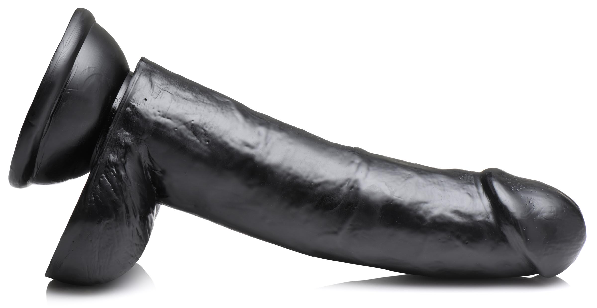 JOCK 8 Inch Dong with Balls Black - Image 2