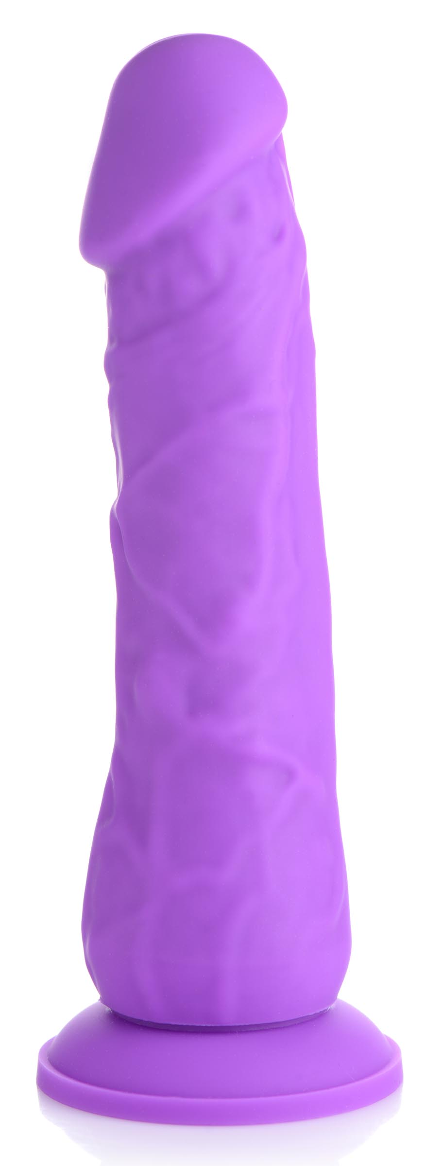 7 Inch Silicone Dildo - Grape - Image 2