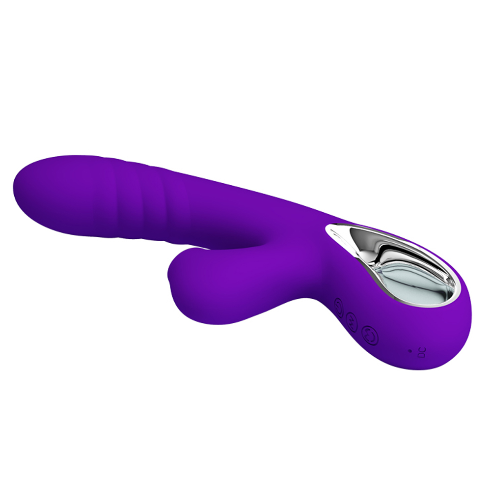 Pretty Love Jersey Sucking and Vibrating Rabbit - Purple - Image 5