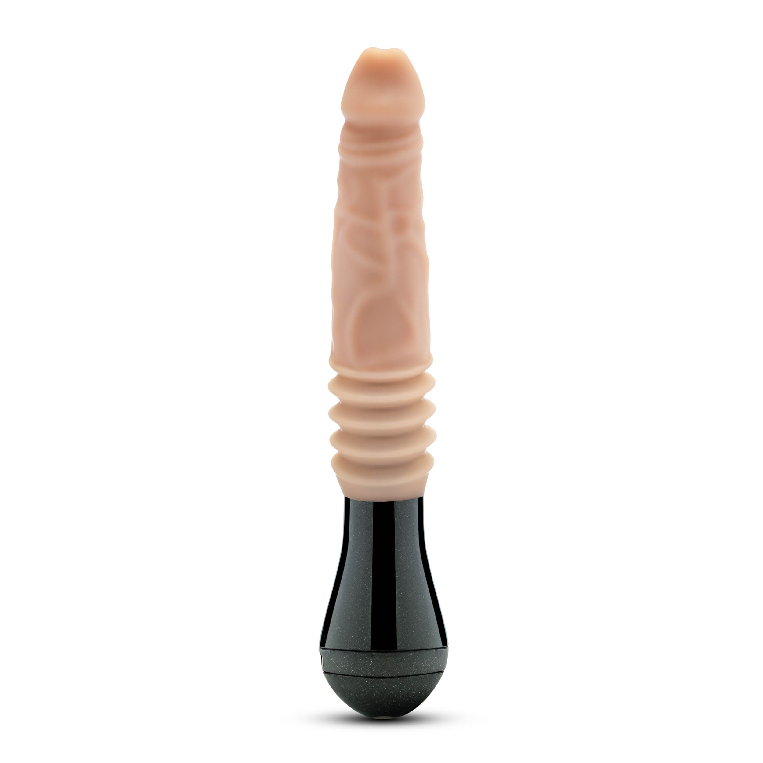 Dr. Skin Silicone - Dr. Knight - Thrusting Gyrating Vibrating Dildo - Beige - Image 5
