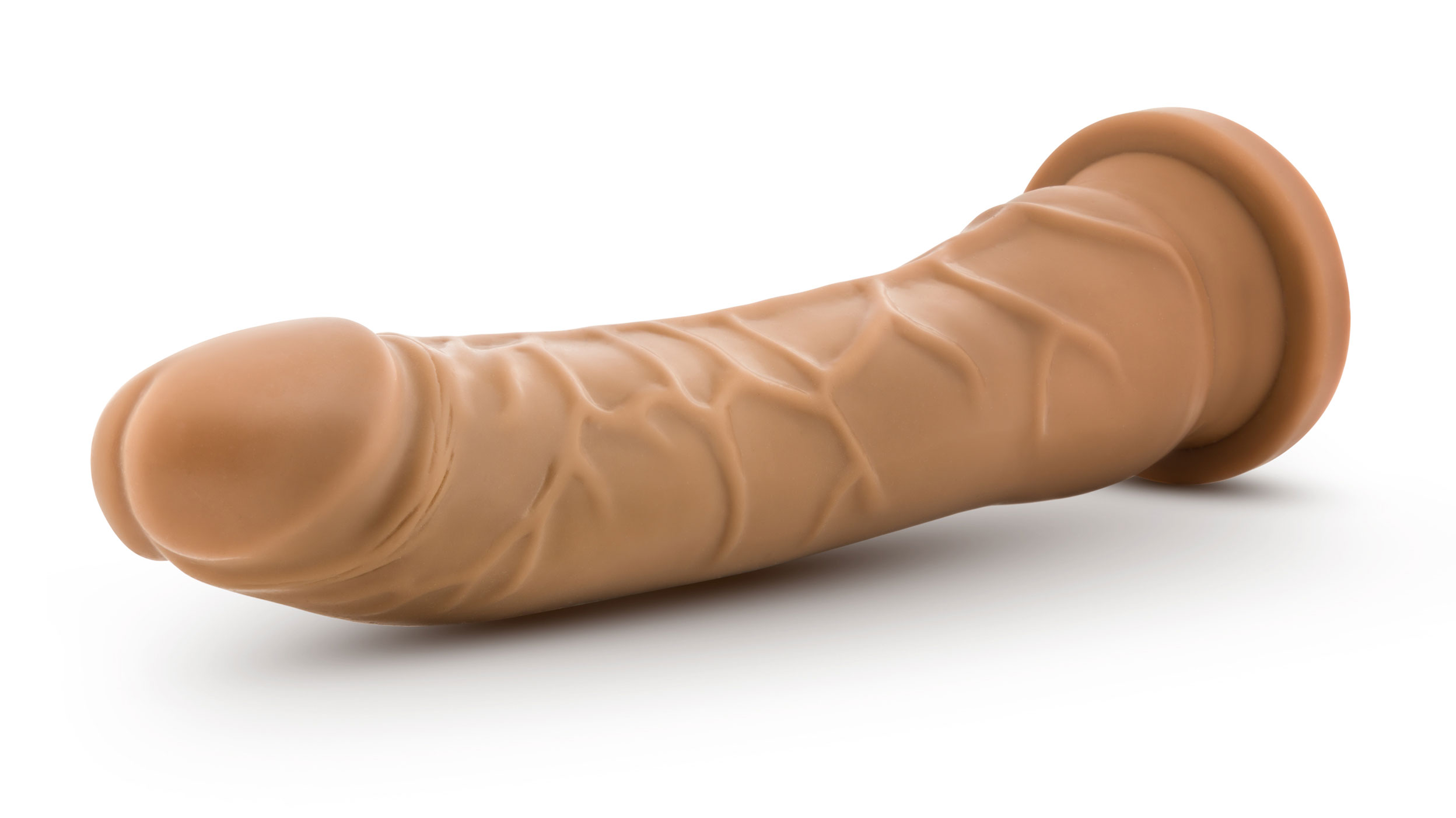 Dr. Skin Silicone - Dr. Noah - 8 Inch Dong With Suction Cup - Mocha - Image 3