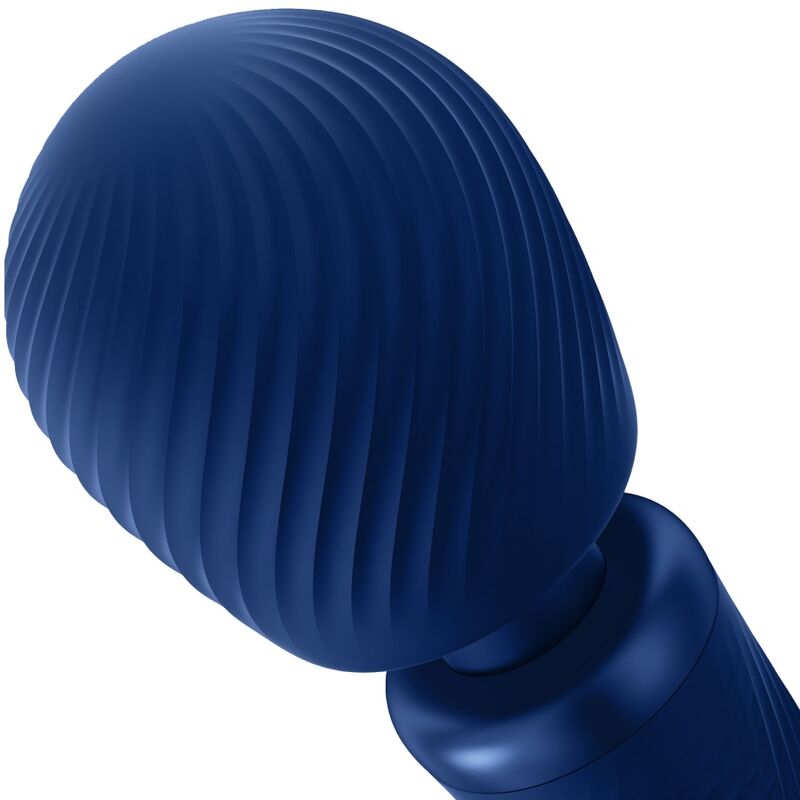 FUN FACTORY - VIM SILICONE RECHARGEABLE VIBRATING WEIGHTED RUMBLE WAND MIDNIGHT BLUE - Image 3