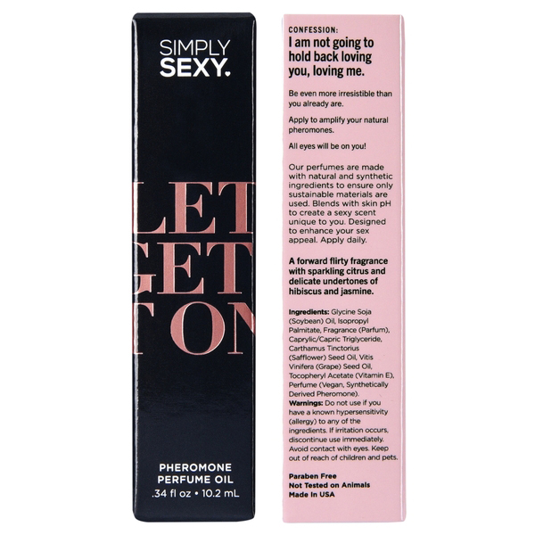 Simply Sexy Lets Get It on - Pheromone Perfume Oil Roll on - .34oz | 10.2ml