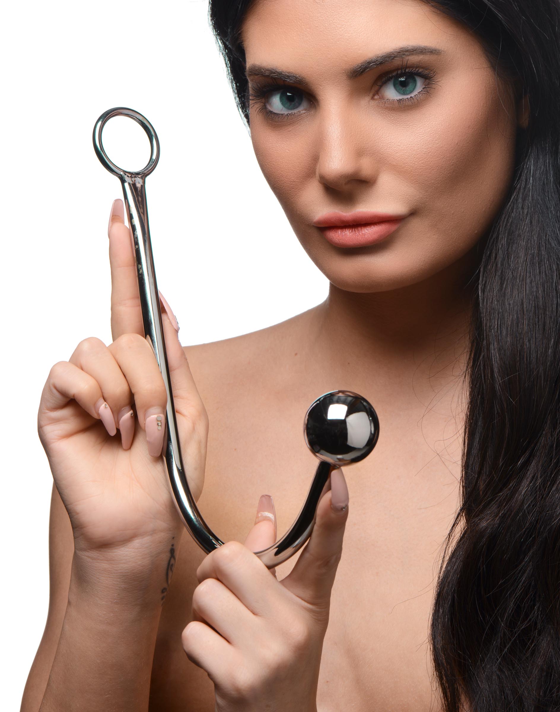 Hooked Stainless Steel Anal Hook - Image 2