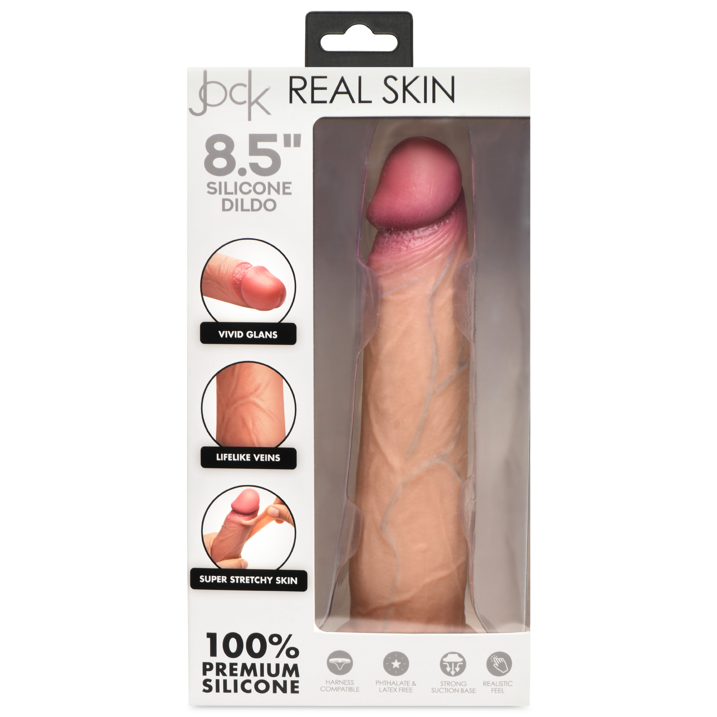 Real Skin Silicone Dildo - 8.5" - Image 8