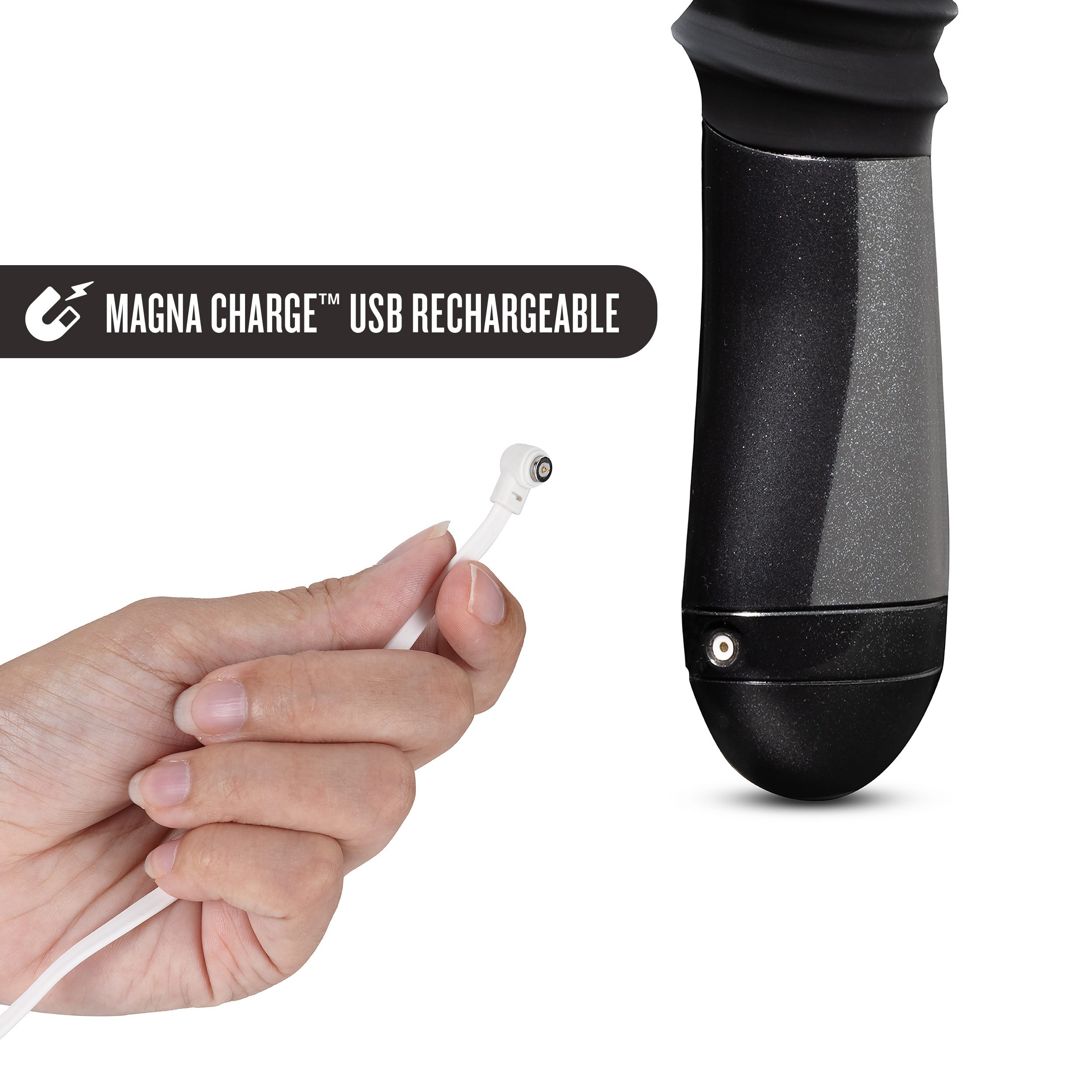 Temptasia - Lazarus - Thrusting Dildo - Black - Image 3