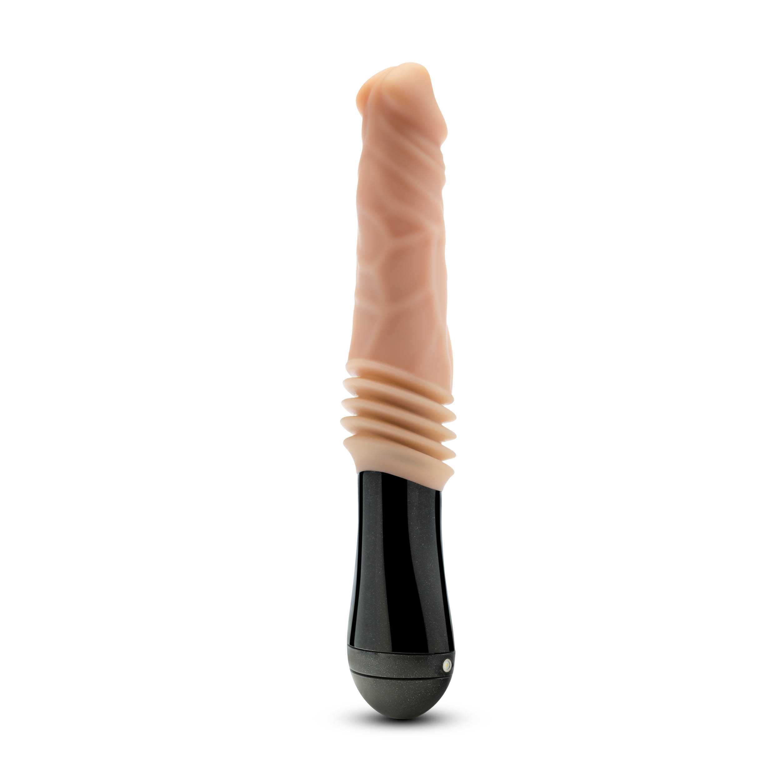 Dr. Skin Silicone - Dr. Knight - Thrusting Gyrating Vibrating Dildo - Beige - Image 3