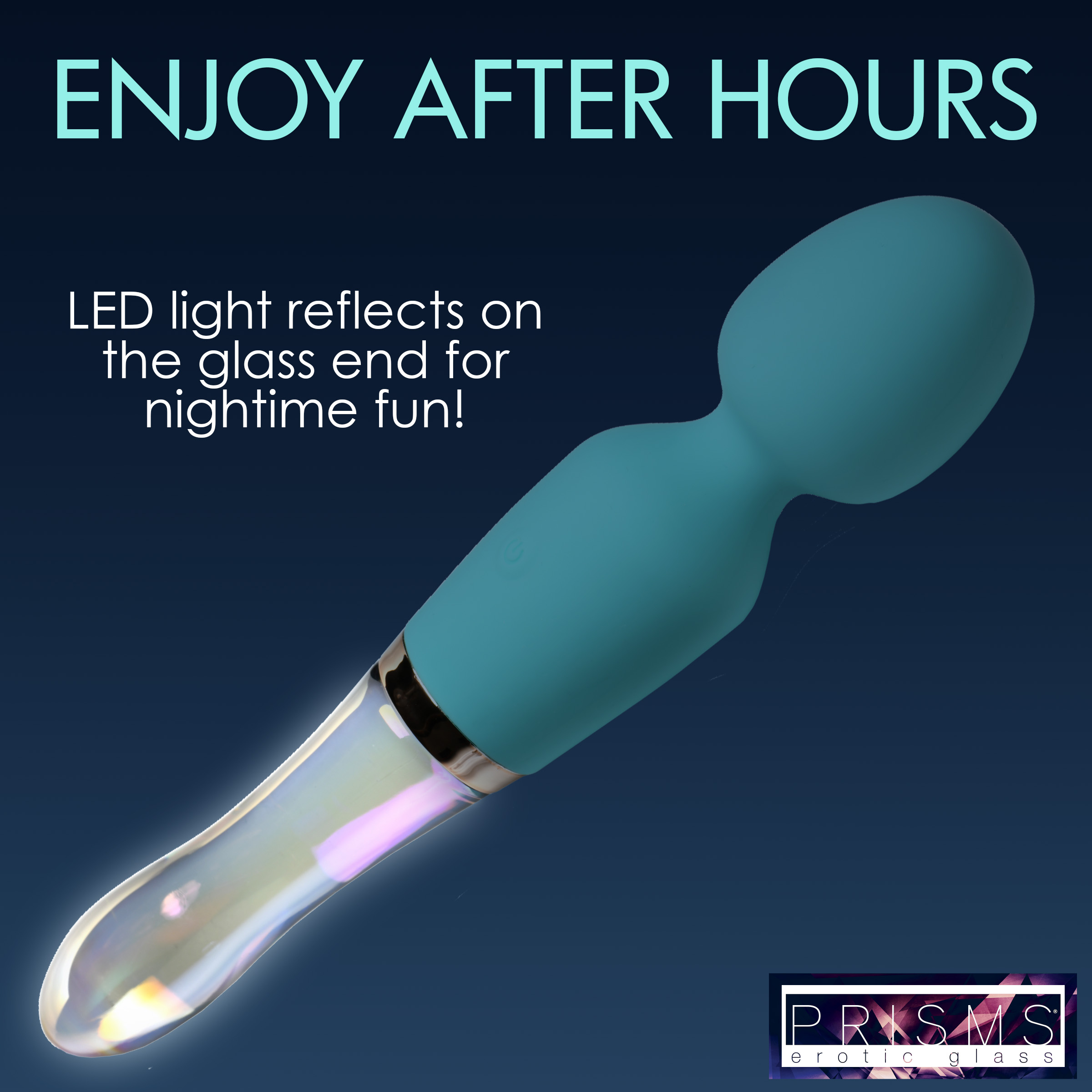 10X Turquoise Dual Ended Silicone and Glass Wand - Image 8