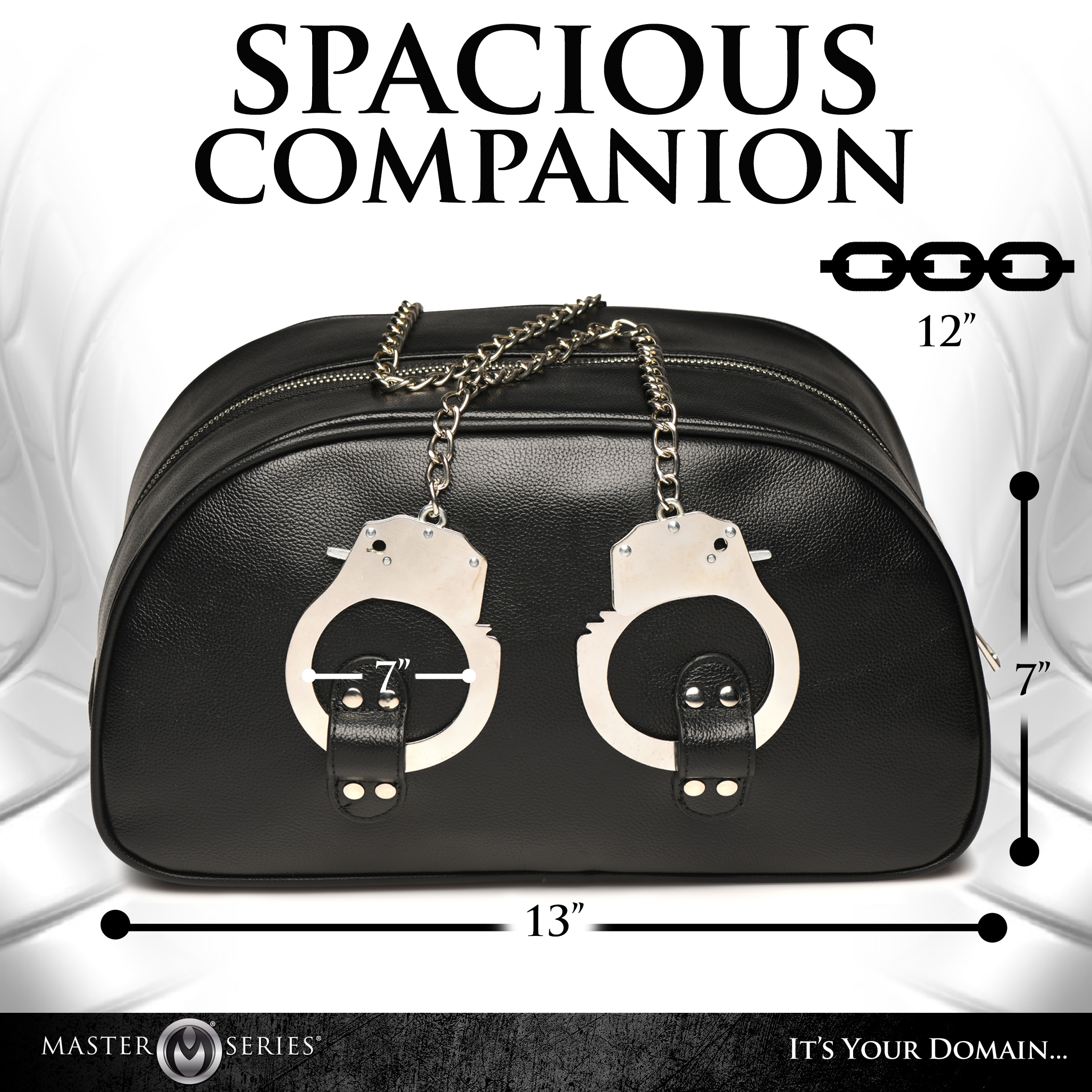 Cuffed and Loaded Travel Bag with Handcuff Handles - Image 3