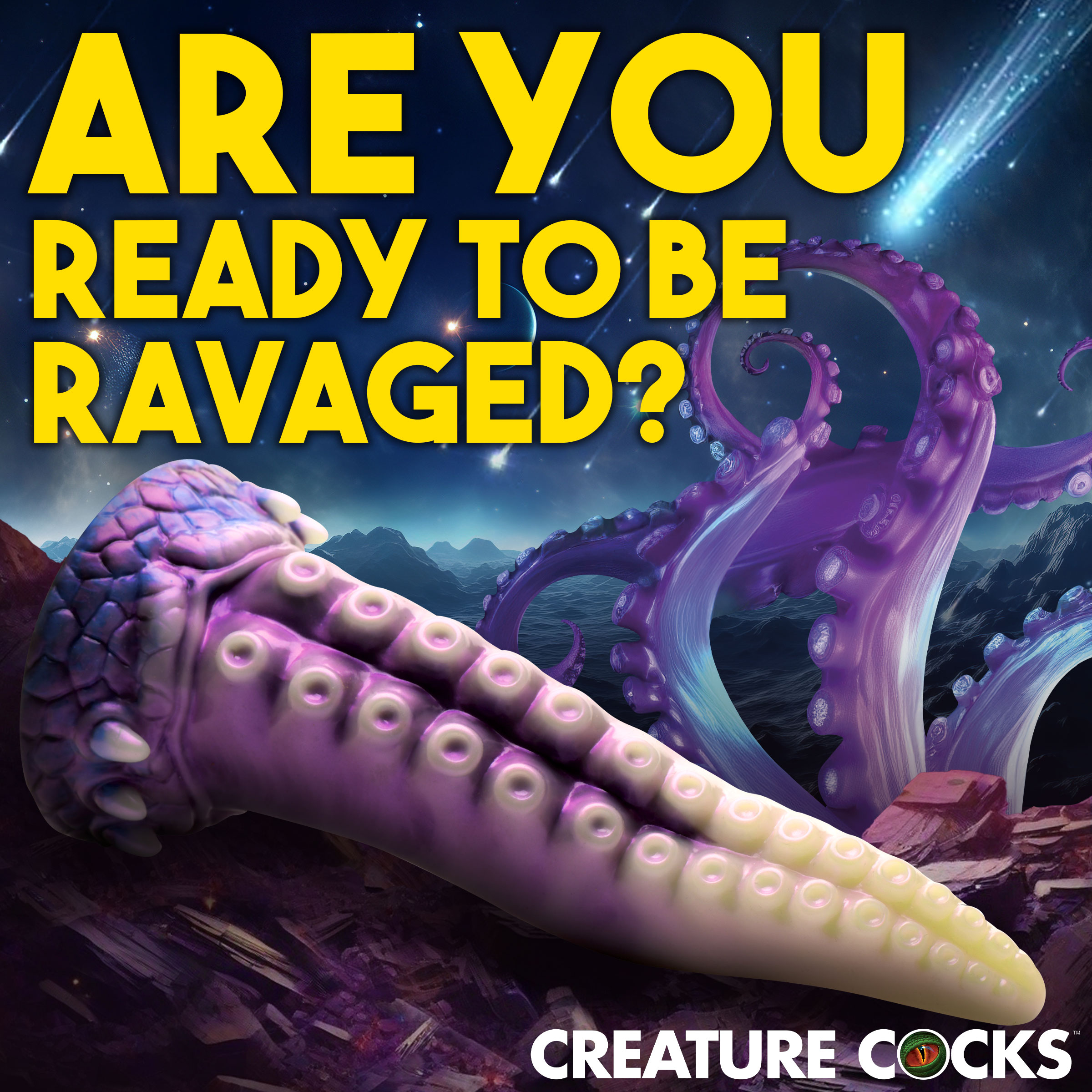 Astropus Tentacle Silicone Dildo - Creature Cocks - Image 3
