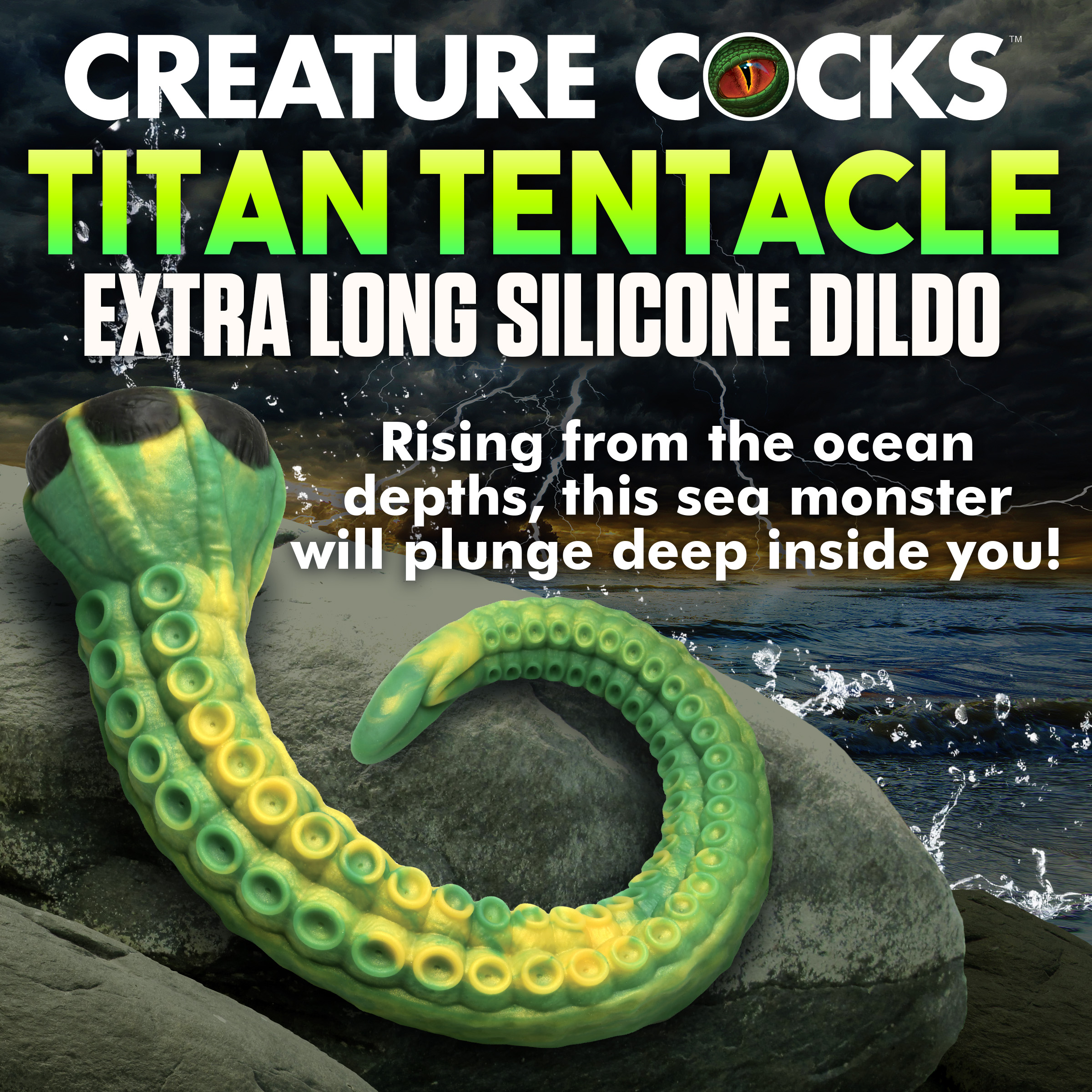 Titan Tentacle Extra Long Silicone Dildo - Creature Cocks - Image 2