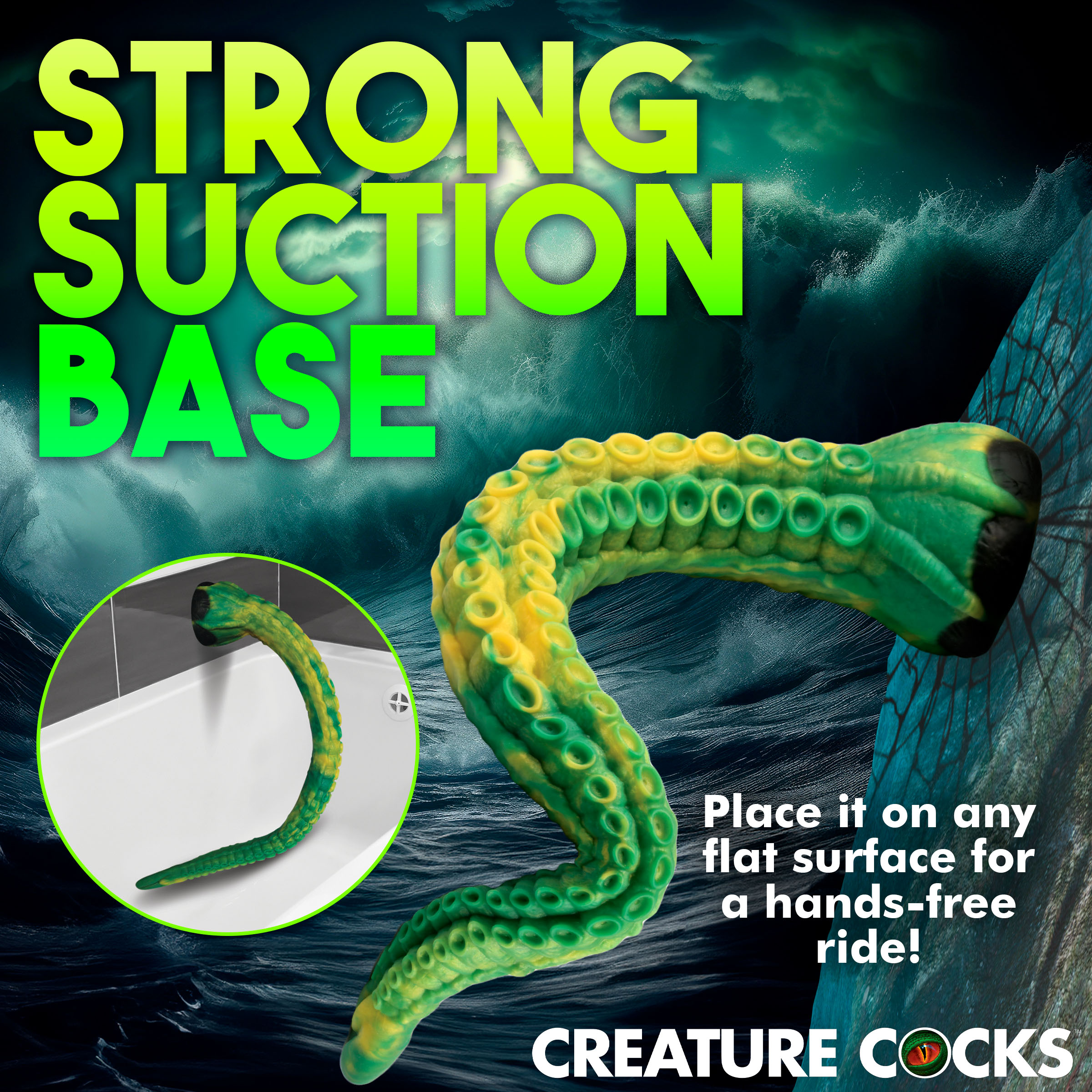 Titan Tentacle Extra Long Silicone Dildo - Creature Cocks - Image 7