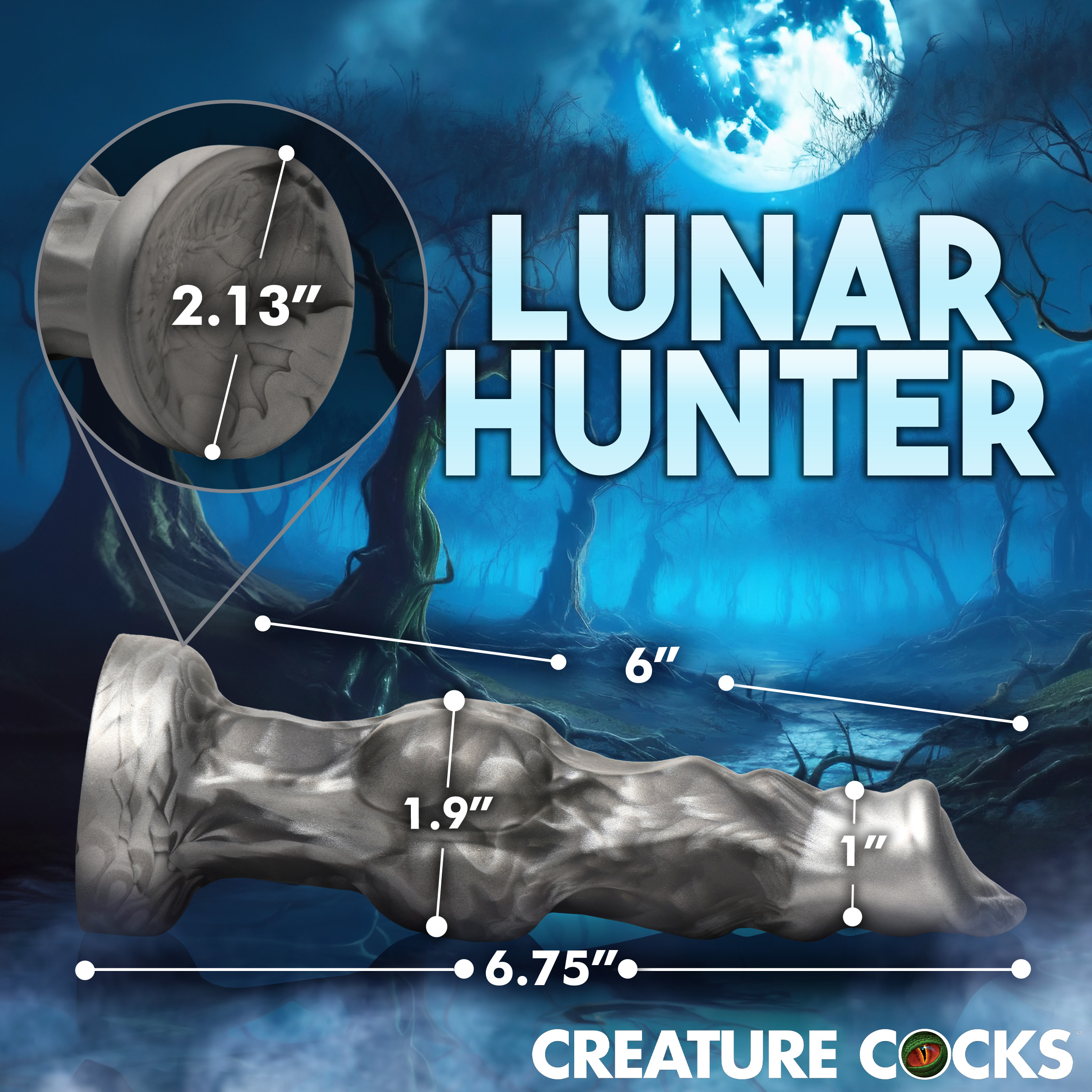 Night Prowler Silicone Dildo - Small - Creature Cocks - Image 4