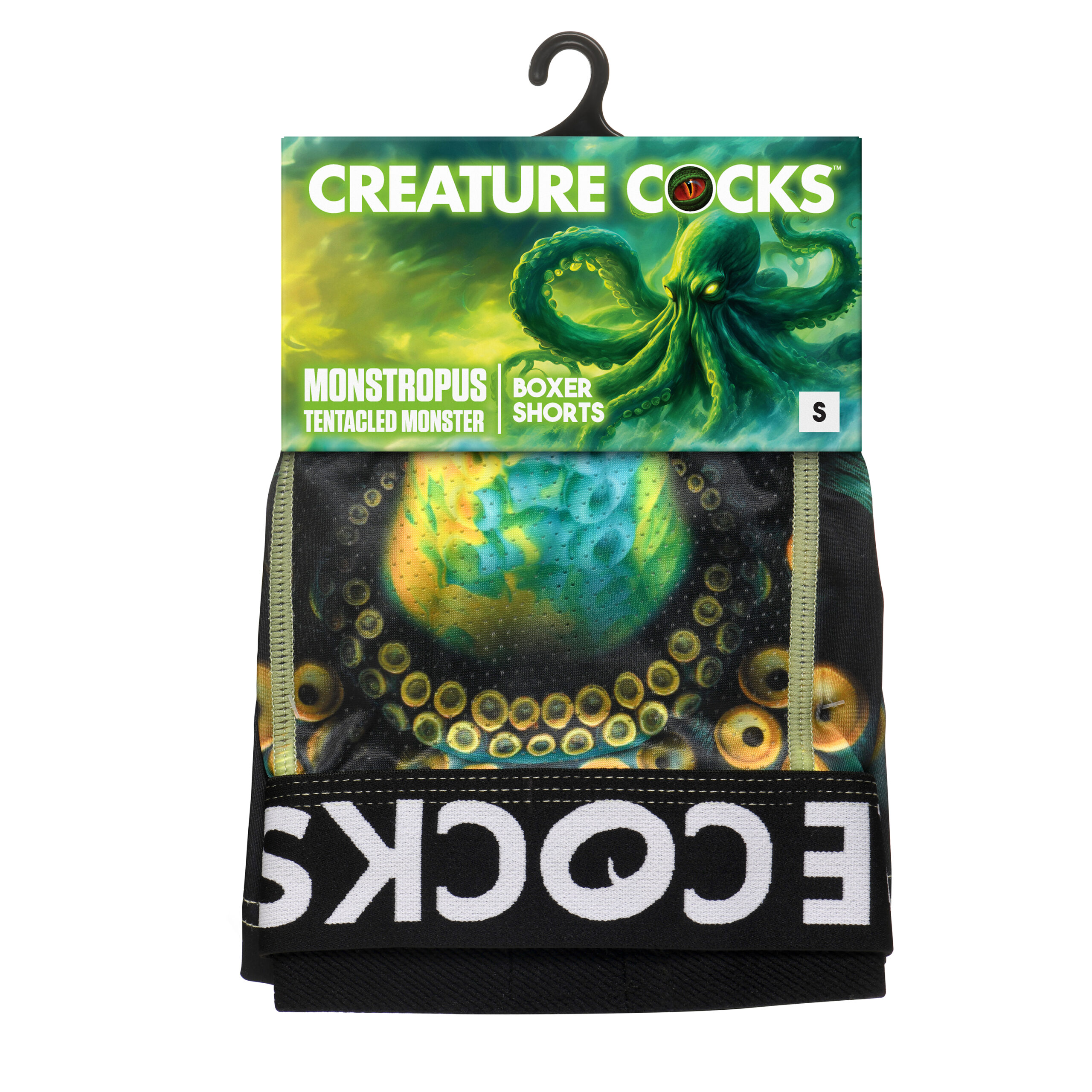 Creature Wear Monstropus Tentacled Monster Boxer Shorts - Small - Creature Cocks - Image 7