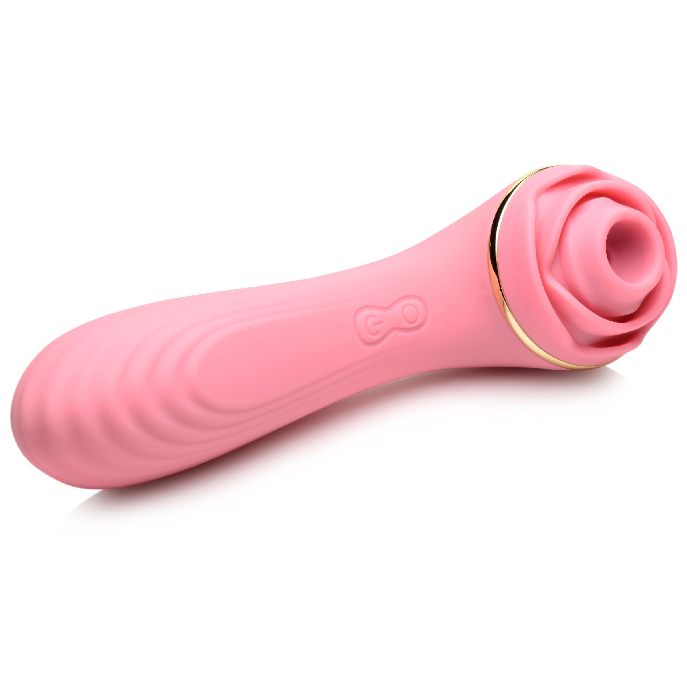 Passion Petals 10X Silicone Suction Rose Vibrator - Pink - Image 6
