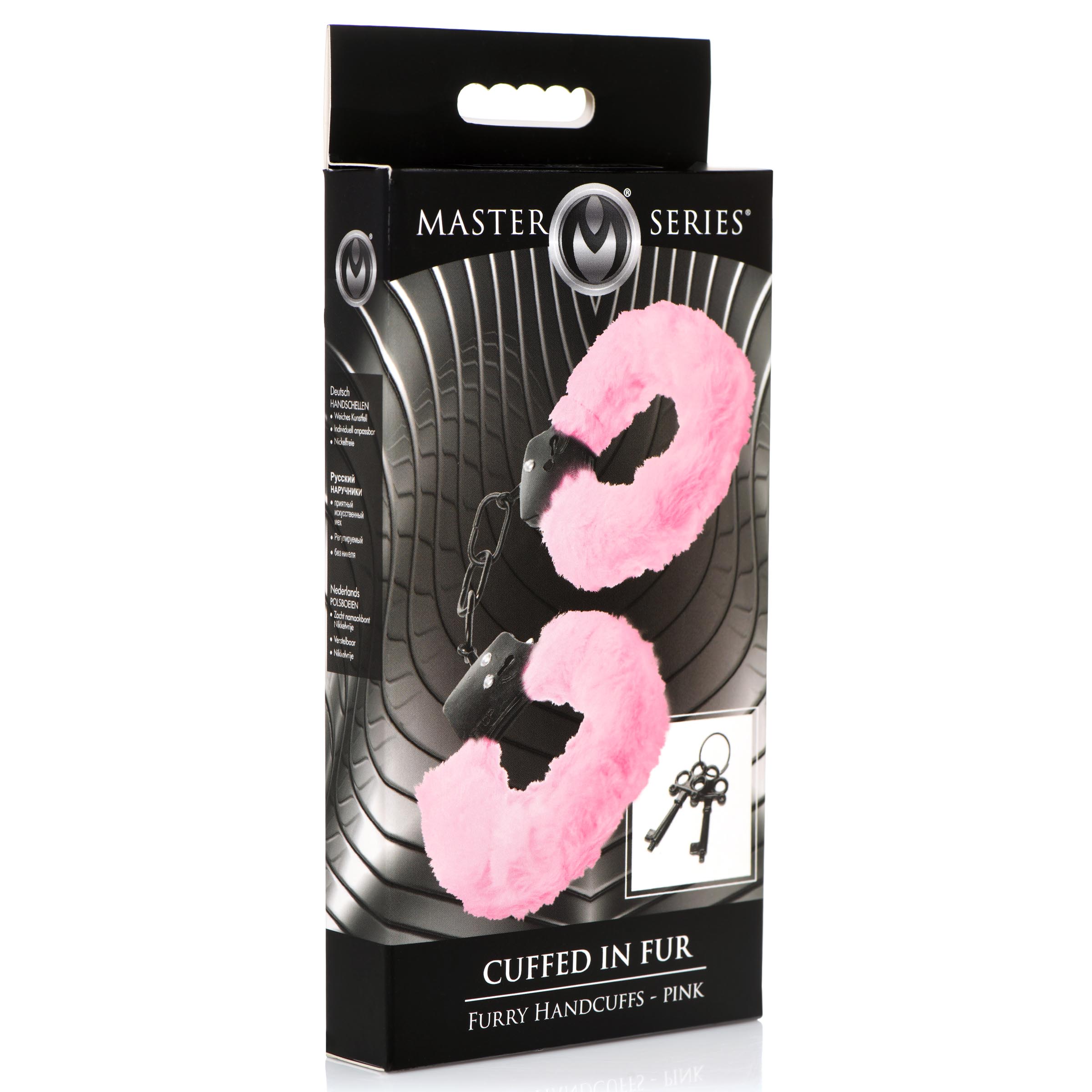 Cuffed in Fur Furry Handcuffs - Pink - Image 7