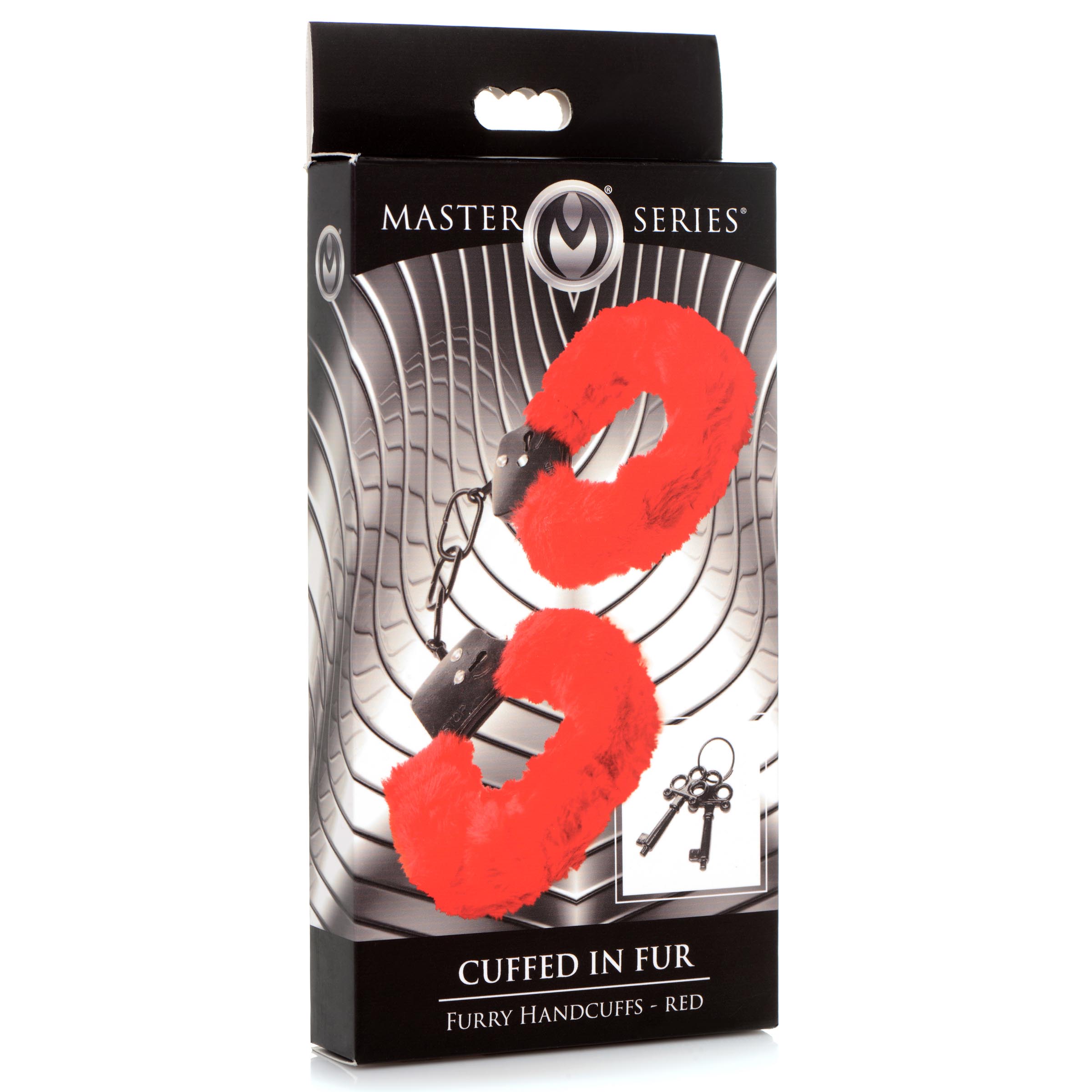 Cuffed In Fur Furry Handcuffs - Red - Image 7