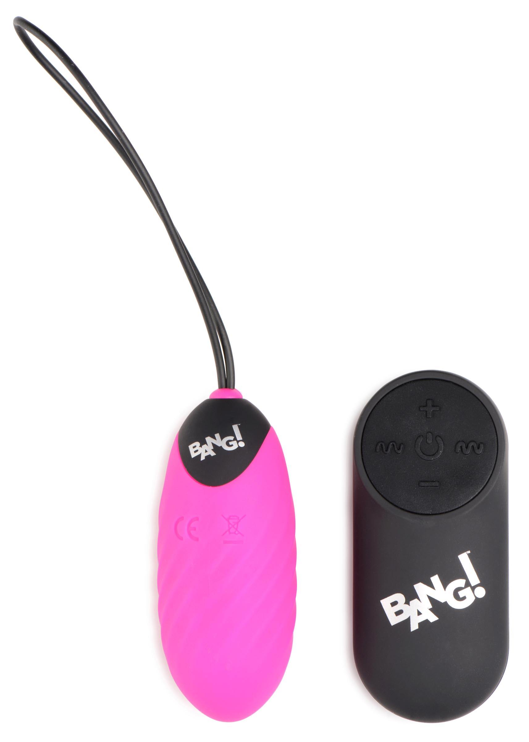 28X Swirl Silicone Vibrating Egg with Remote Control - Image 2