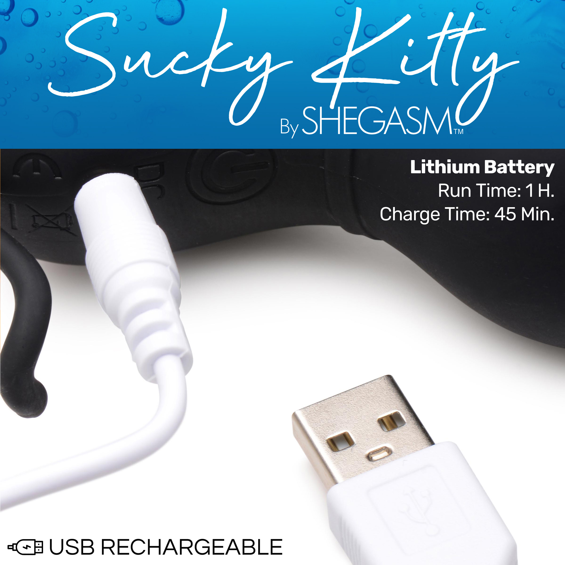 Sucky Kitty Silicone Clitoral Stimulator - Black - Image 5