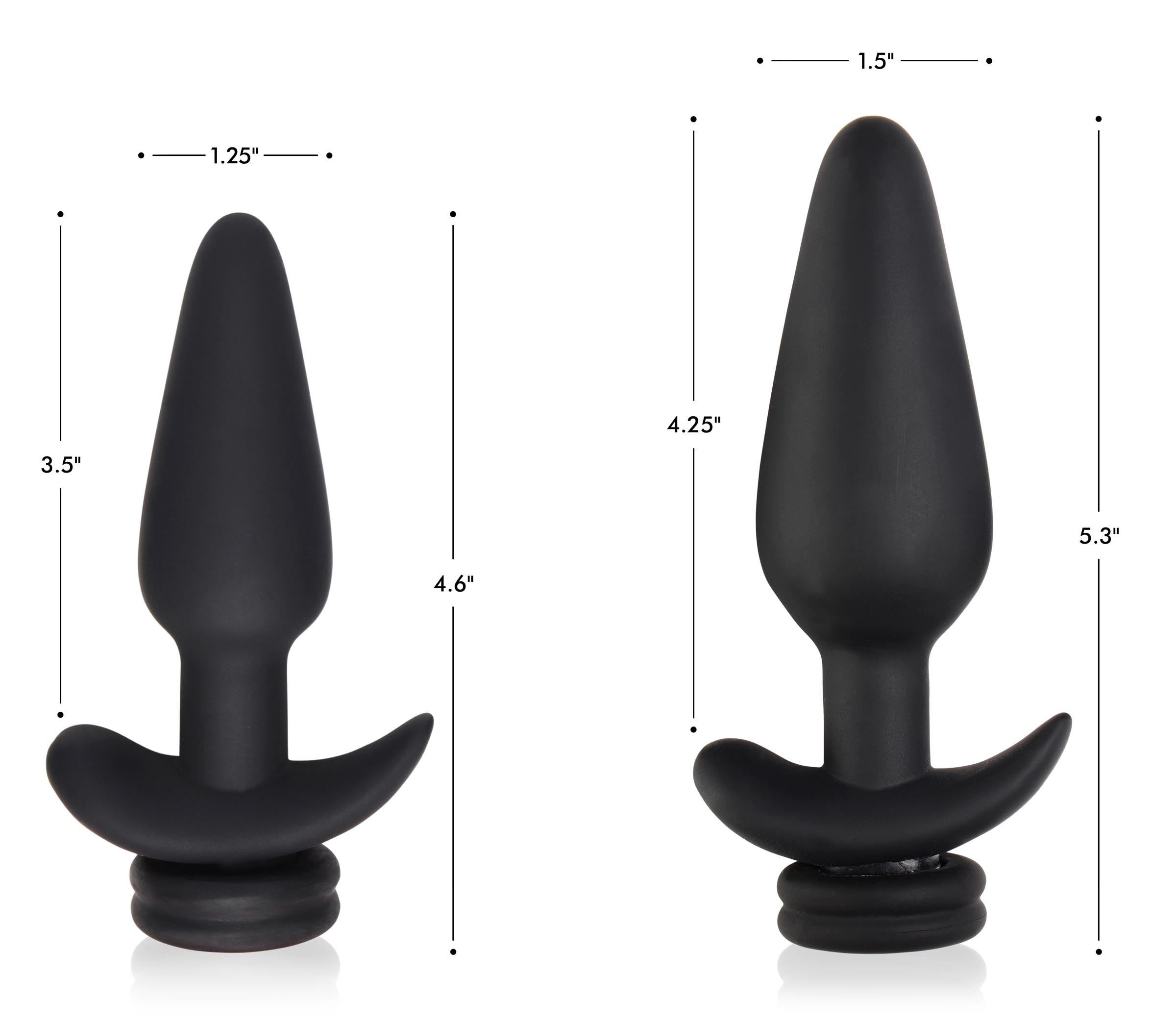 Large Vibrating Anal Plug with Interchangeable Bunny Tail - Black - Image 7