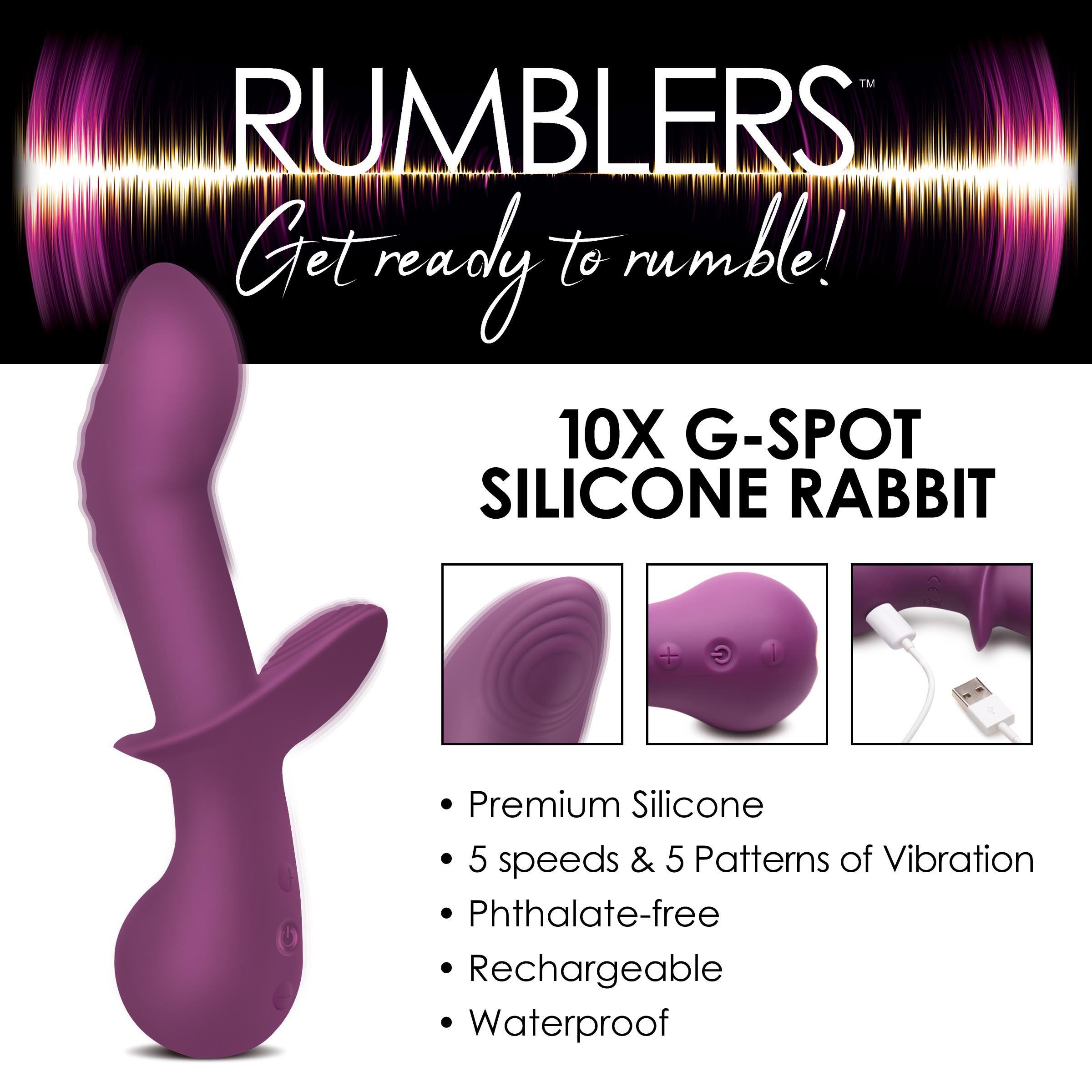 10X G-Spot Silicone Vibrator - Image 2