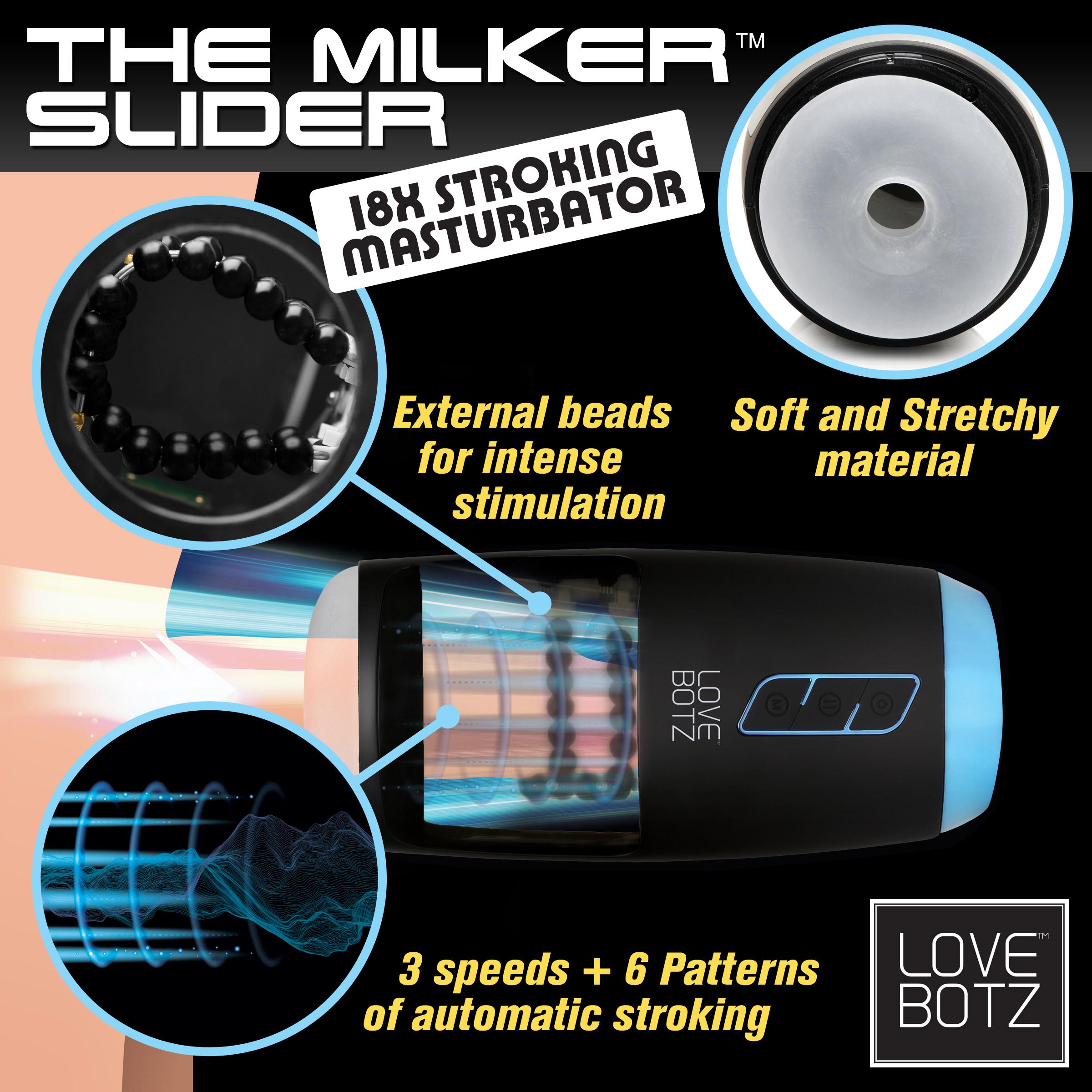 The Milker Slider 18X Stroking Masturbator - Image 3