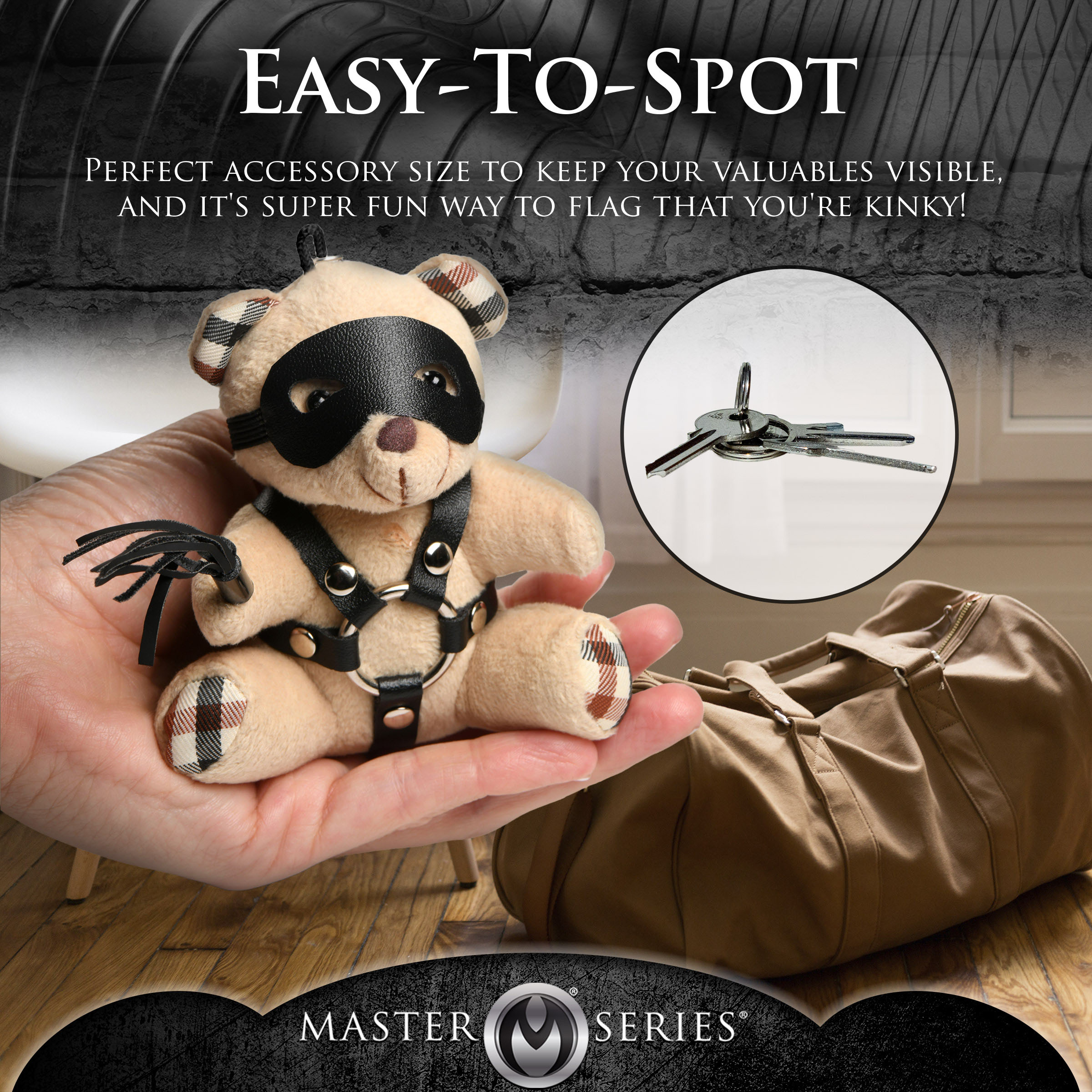 BDSM Teddy Bear Keychain - Image 6