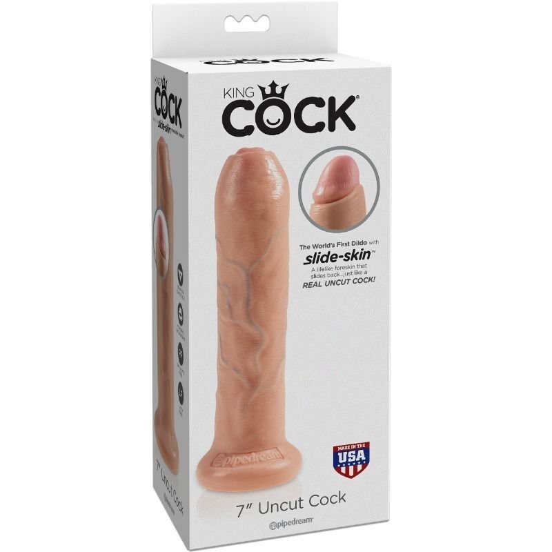 KING COCK - REALISTIC DILDO UNCUT FLESH 21 CM - Image 7