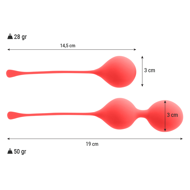 INTENSE - KEGEL BALLS PACK KENDALL RED - Image 5