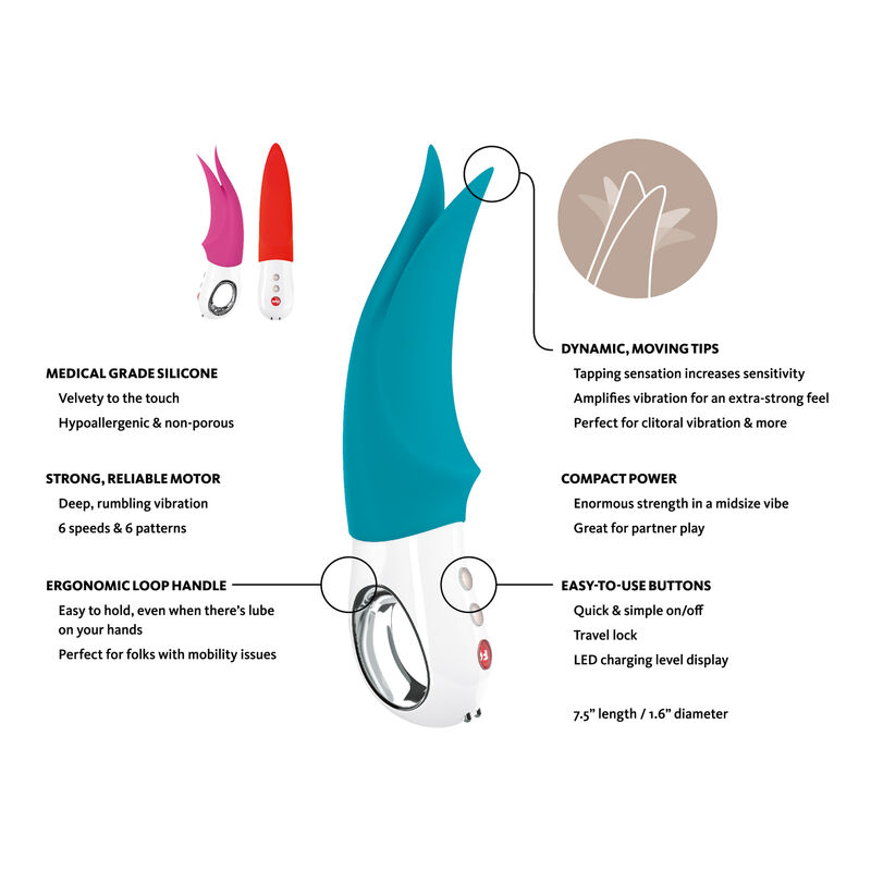 FUN FACTORY - VOLTA G5 CLITORAL VIBRATOR PETROL - Image 21