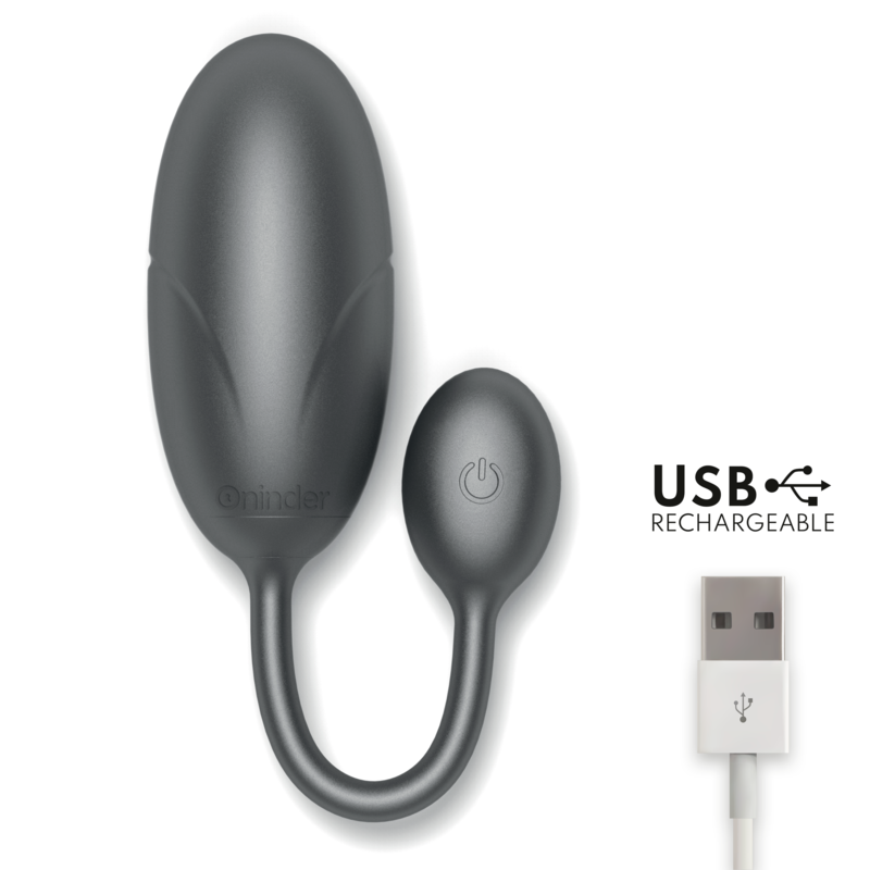 ONINDER - TOKYO VIBRATING EGG BLACK 7.5 X 3.2 CM FREE APP - Image 12