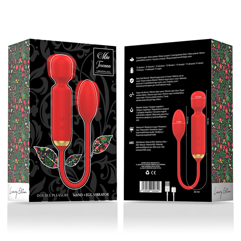 MIA - TOSCANA DOUBLE PLEASURE WAND + VIBRATING EGG - Image 11