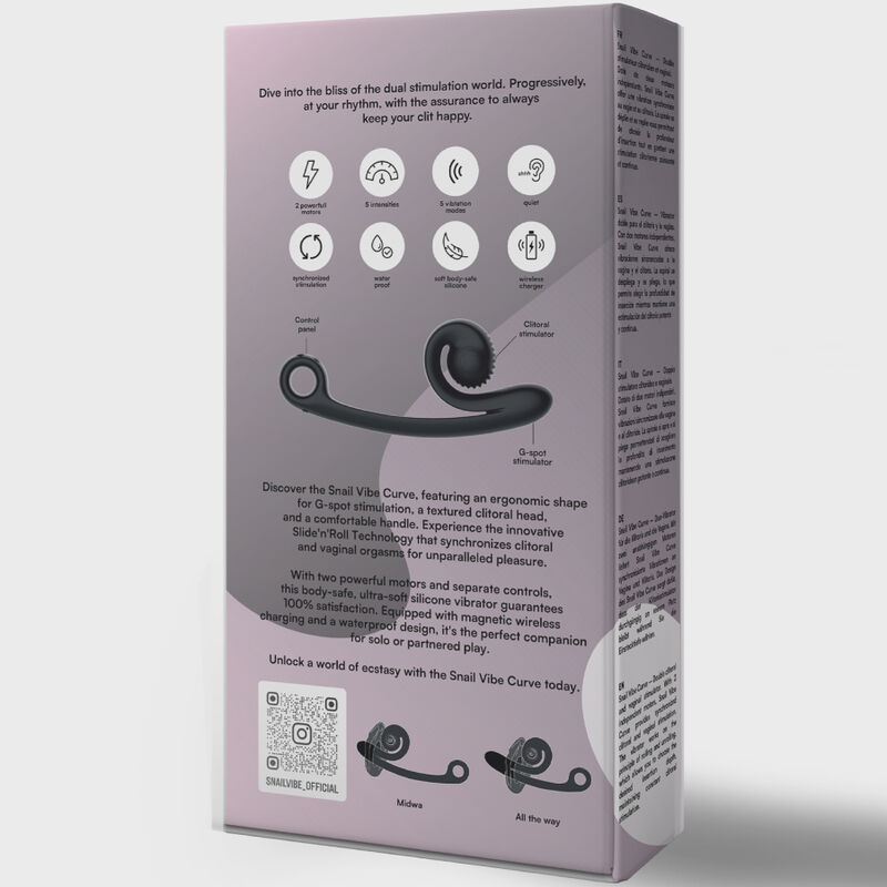 SNAIL VIBE - CURVE VIBRATOR BLACK - Image 9