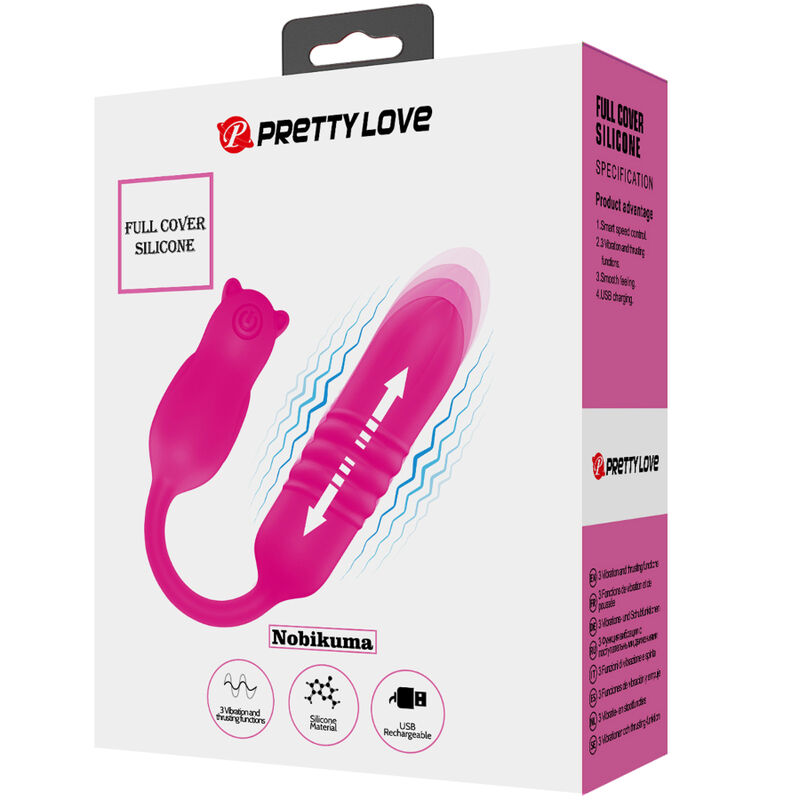PRETTY LOVE - NOBIKUMA PINK SILICONE VIBRATING BULLET - Image 15